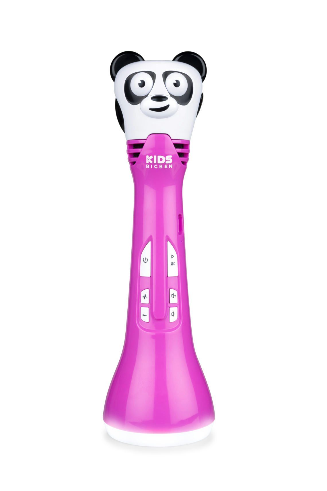 und Echo-Modus Stimmverzerrer BigBen Mikrofon mit KARAOKE, Pink KIDS