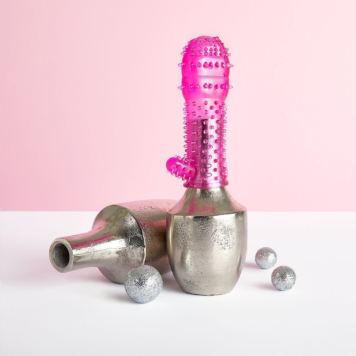 Klitorisreizer, Penishülle EIS mit cm Genoppte Penismanschette 12