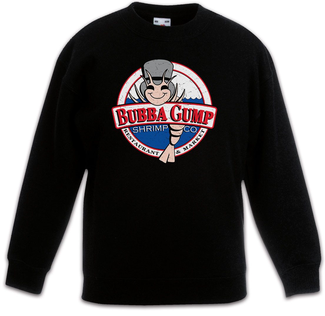 Sweatshirt Bubba Gump Logo Kinderpullover Forrest Garnelen Shrimping Co Retro