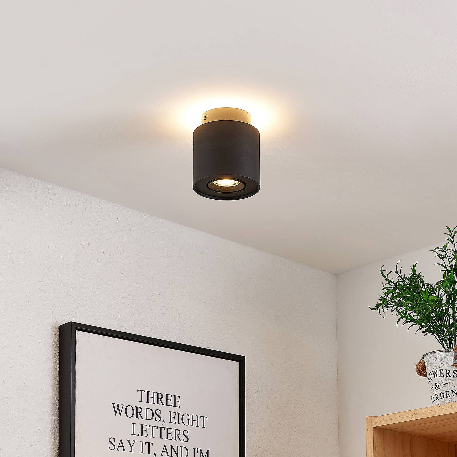 Arcchio Deckenstrahler Walisa, Nicht enthalten, 1 x 10 W LED GU10 Down + 1 x 4,6 W LED Up