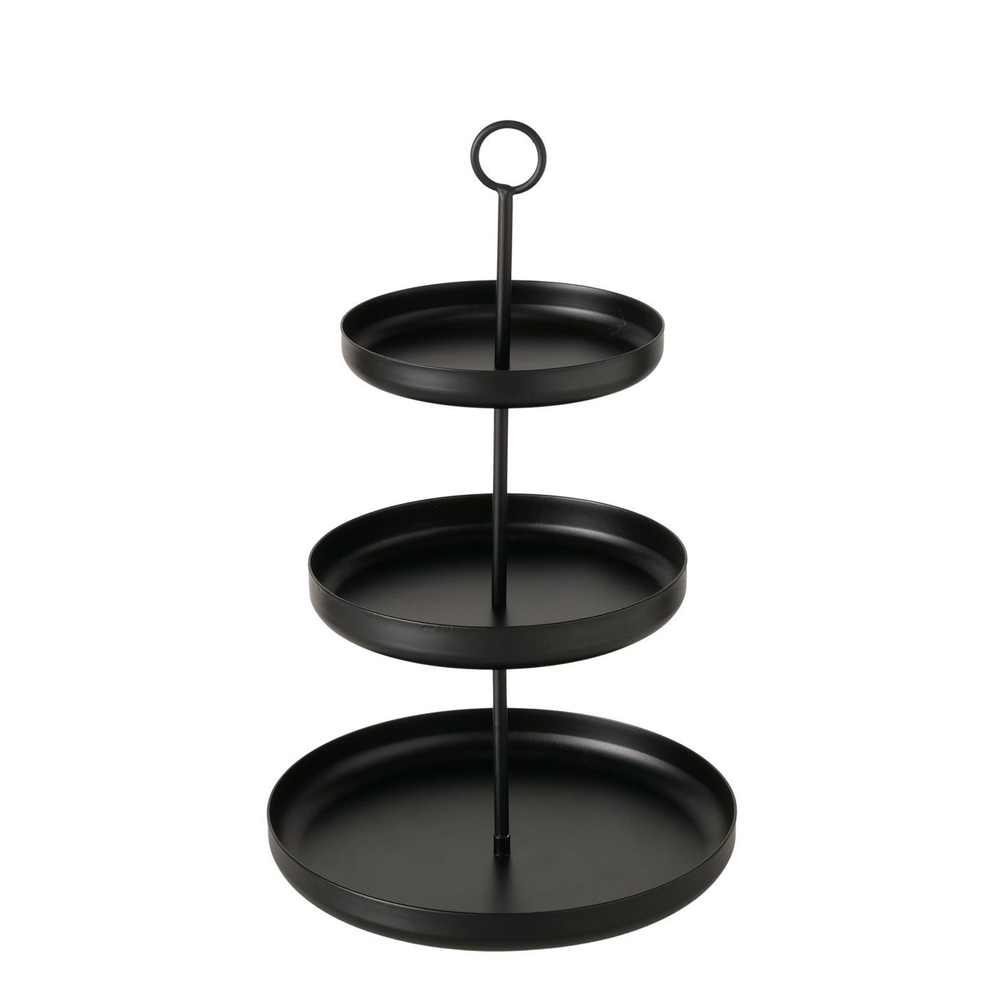 MF Etagere Etagere Modena Schwarz Metall 3 Stufig Handgearbeitet, (1-tlg)