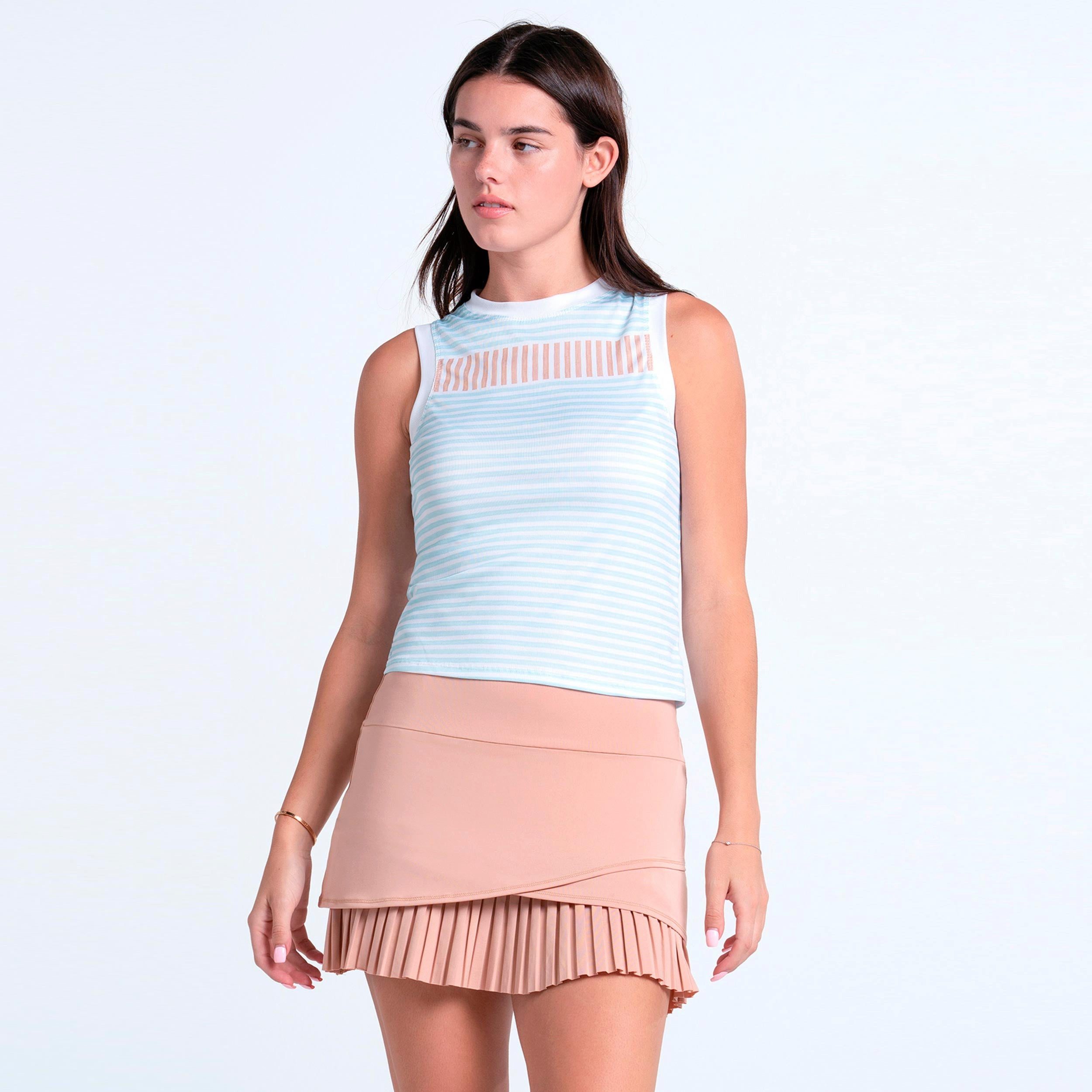 Lucky in Love Tanktop Weave Stripe Muscle