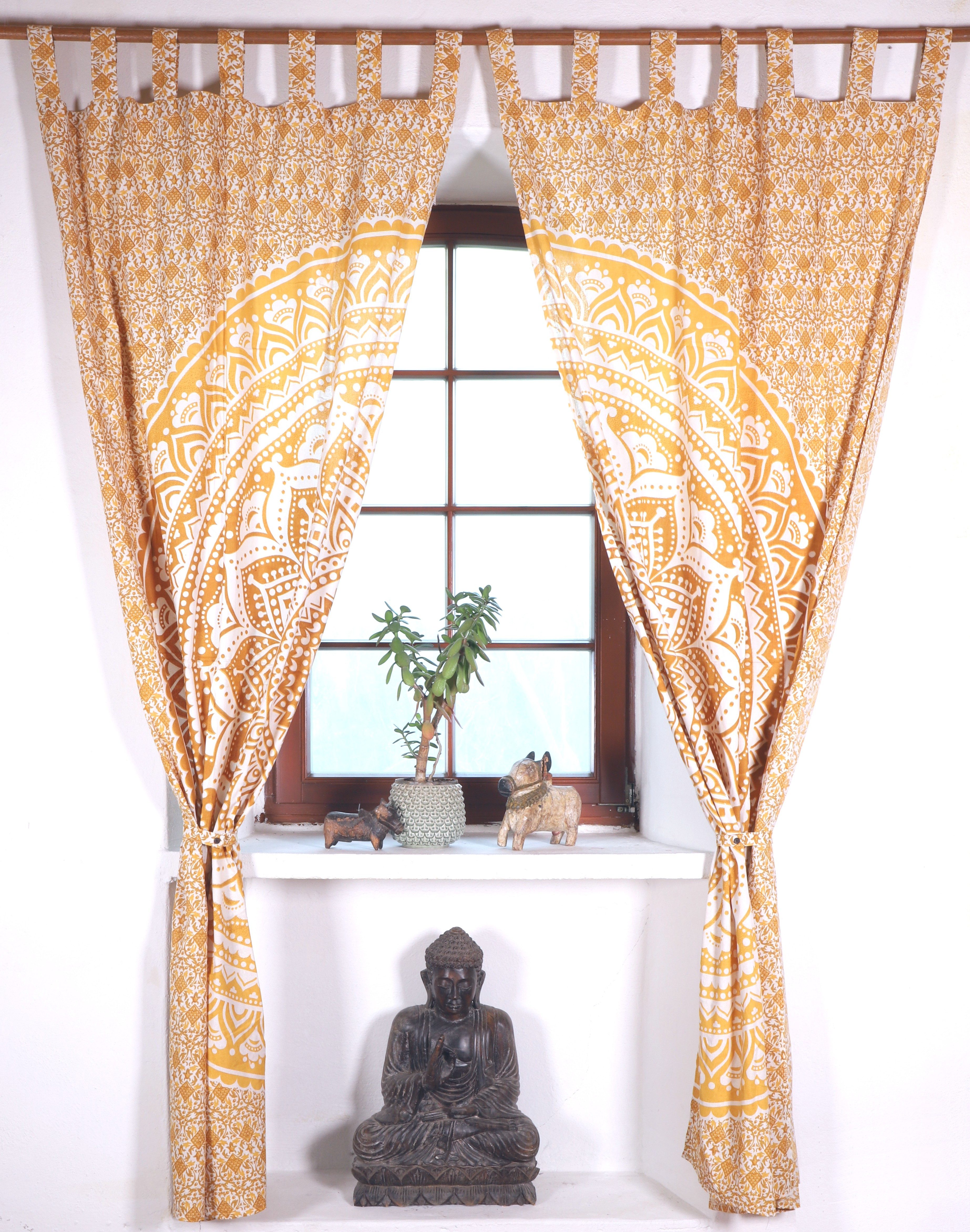 Guru-Shop Vorhang Boho Vorhänge, Gardine (1 Paar) mit Schlaufen,.. günstig online kaufen