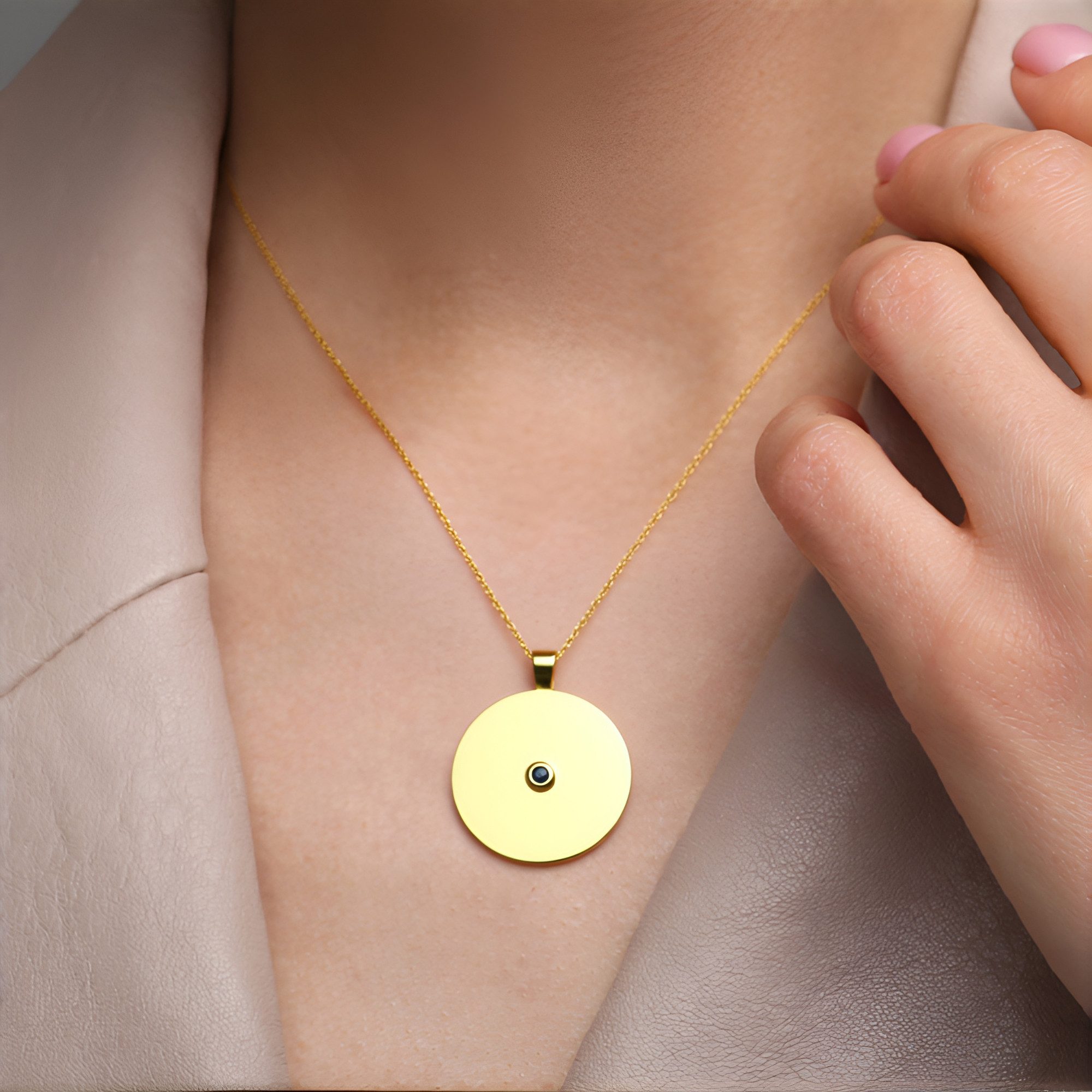 Cavill Kettenanhänger Cavill Anhänger vergoldet mit 0,09 ct blauem Diamant, günstig online kaufen