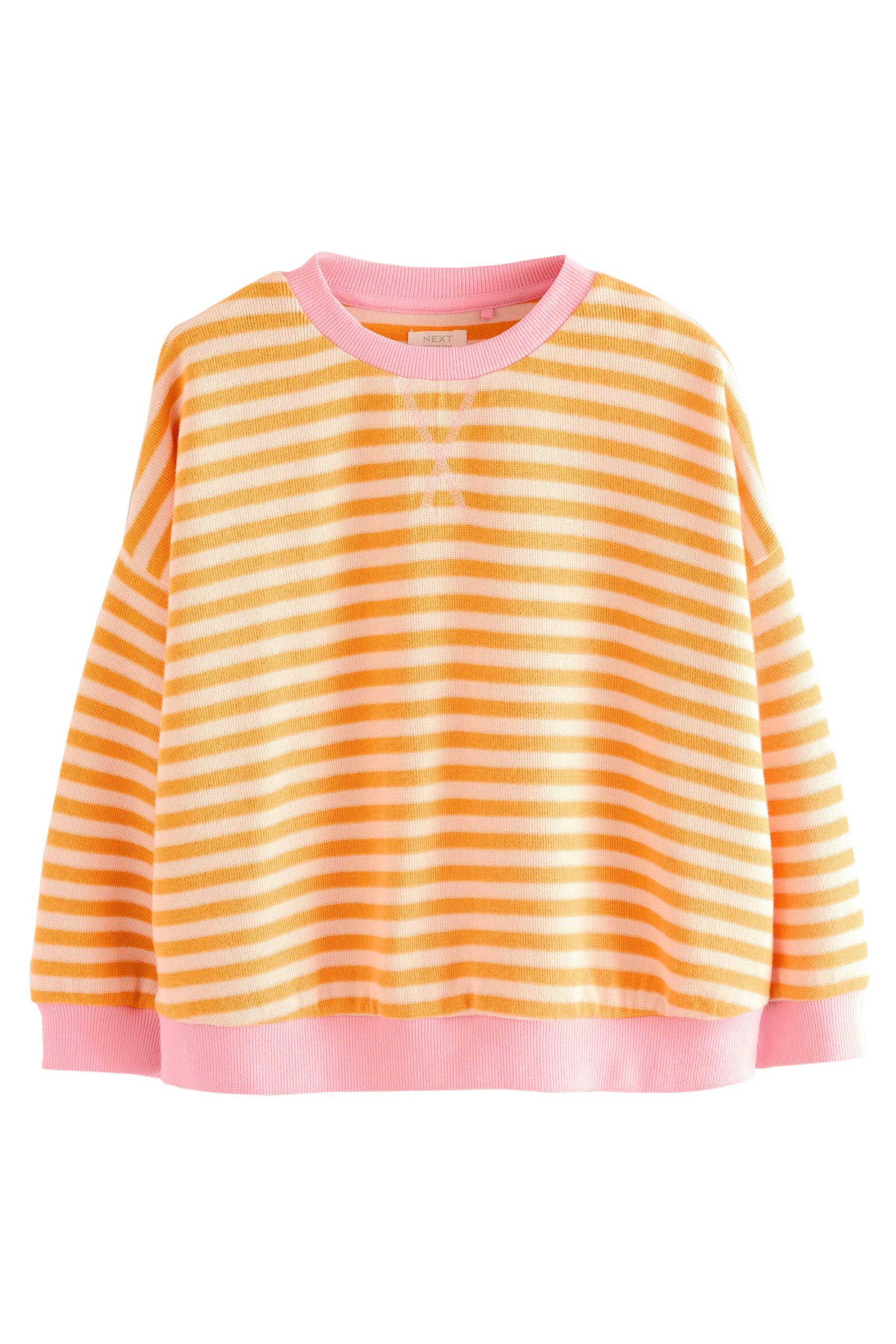Next Sweater Geripptes, gemütliches Oversized Fit günstig online kaufen