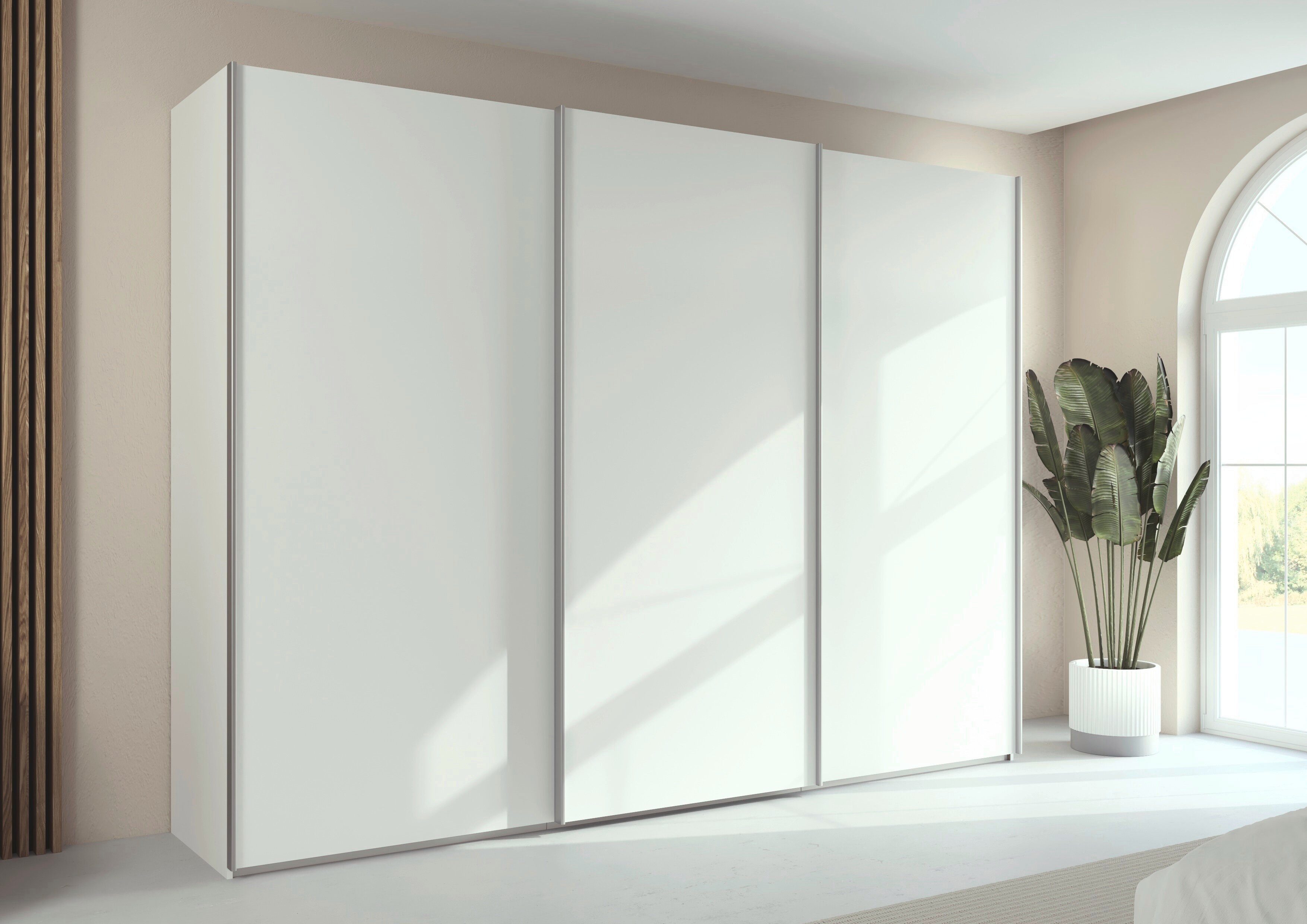 rauch Kleiderschrank Schwebetürenschrank Schrank Garderobe Ankleide Schlafzimmer TARO (in 3 verschiedenen Ausstattungen BASIC/CLASSIC/PREMIUM (SOFT-CLOSE) 4 Breiten, optional Passepartout mit/ohne Beleuchtung MADE IN GERMANY