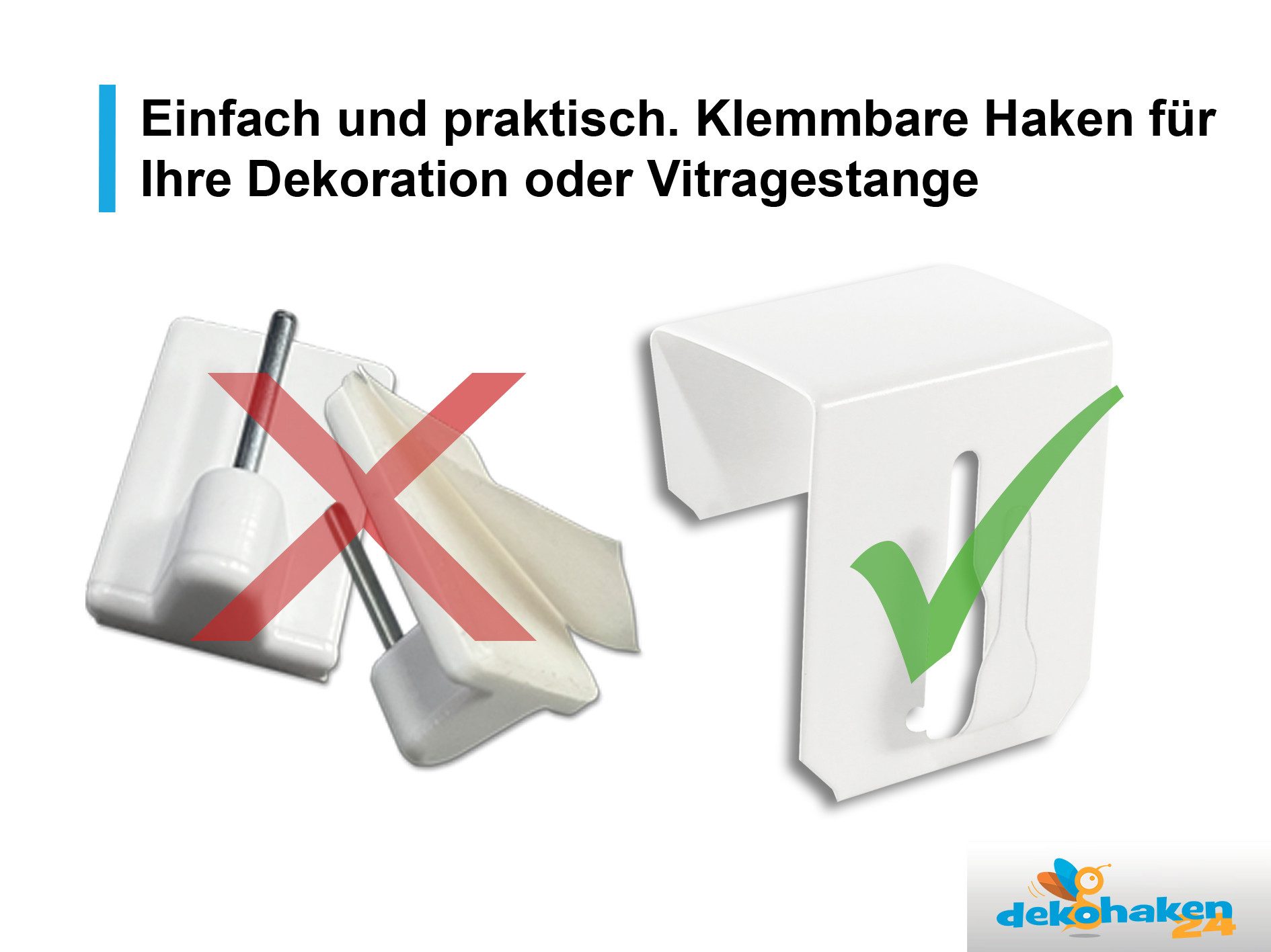 dekohaken24.de Fensterhaken Metall-Fensterhaken Dekohaken Fensterklipp Gard günstig online kaufen
