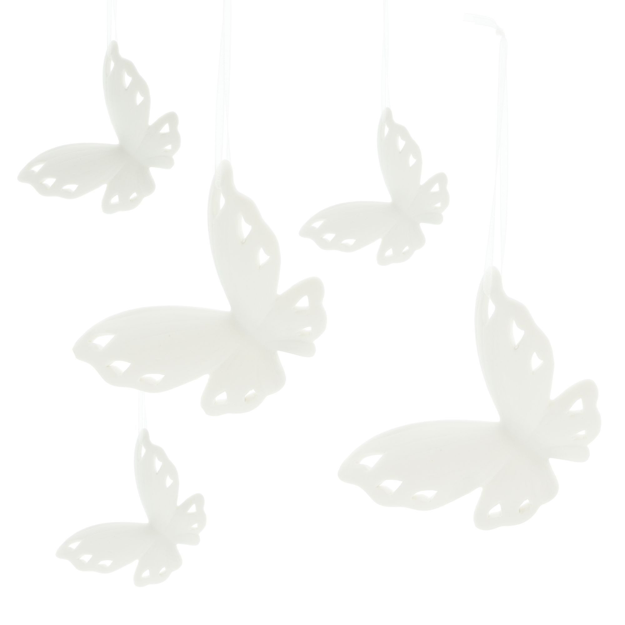 Dekoleidenschaft Dekohänger "Schmetterling" verschiedene Modelle, Frühlingsdeko zum Aufhängen (5 St., 5 St., oder 12 St. im Set), Fensterdeko hängend, Hängedeko, Fensterschmuck, Hängedekoration