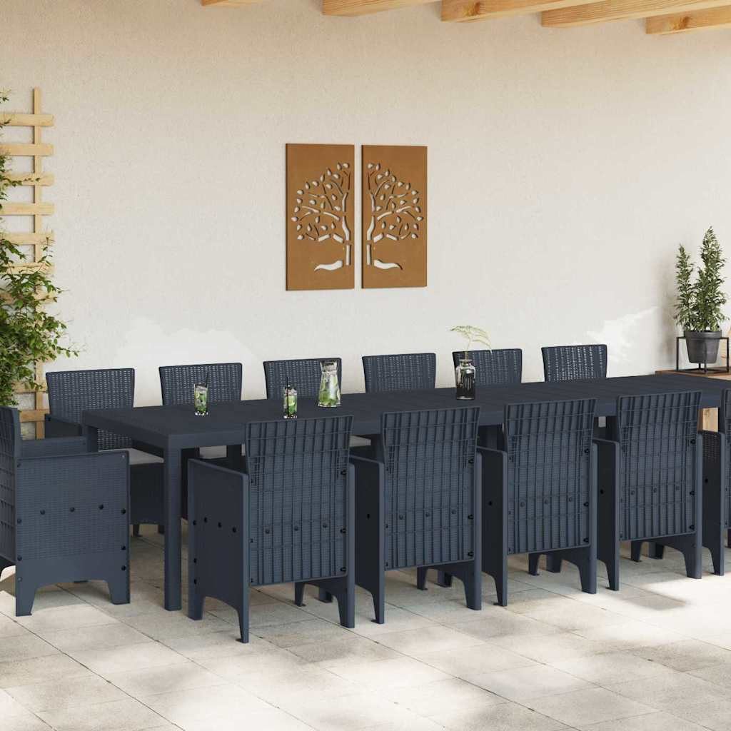 vidaXL Gartenlounge-Set Garten Essgruppe 15 pcs günstig online kaufen