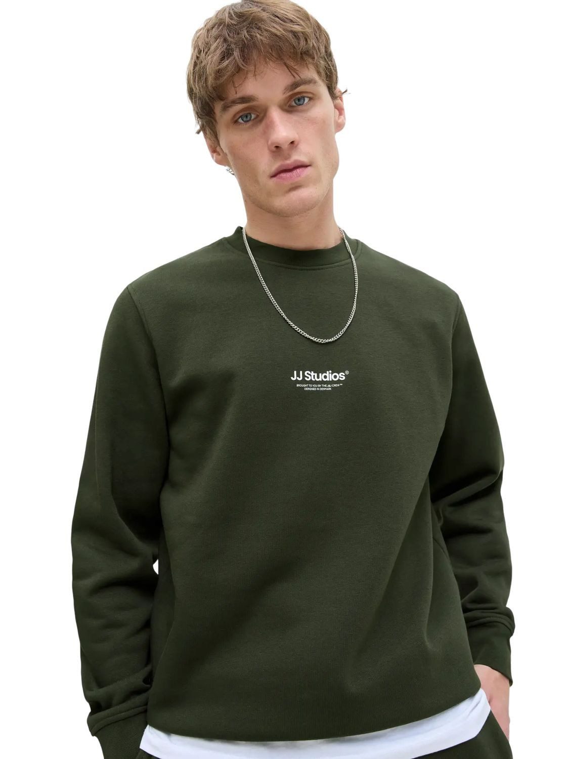 Jack & Jones Sweatshirt JJESOHO SWEAT CREW NECK aus Baumwollmix – Bild 3 von 5