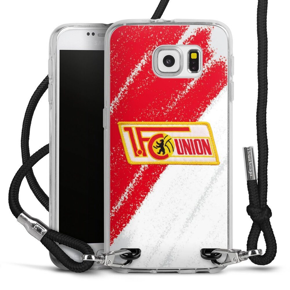 DeinDesign Handyhülle Offizielles Lizenzprodukt 1. FC Union Berlin Logo, Samsung Galaxy S6 Handykette Hülle mit Band Case zum Umhängen