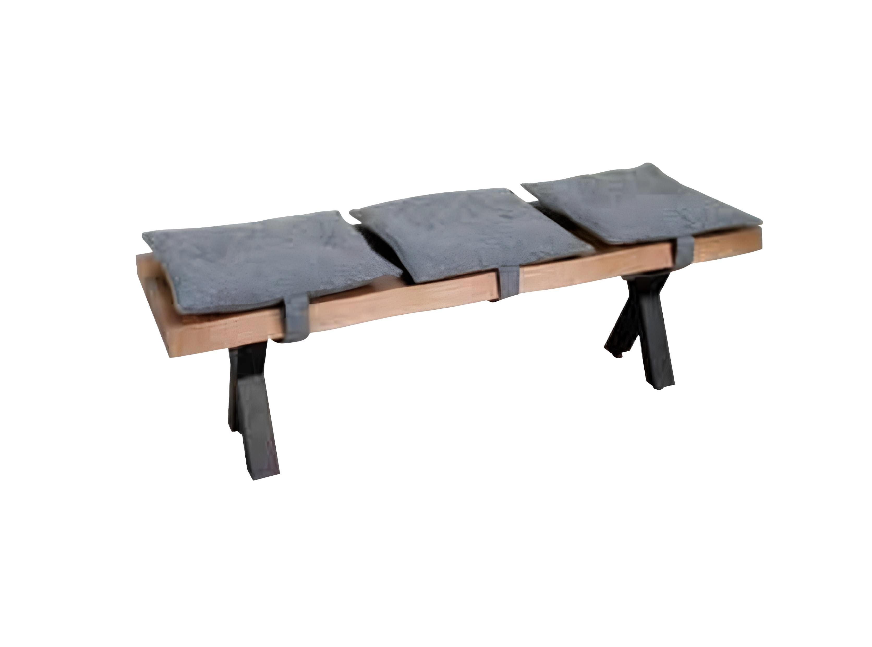 Xlmoebel Sitzbank Stilvolle Holzbank mit weichem Sitz für gemütliche Esszimmeratmosphäre (Sitzbank), Hergestellt in Europa