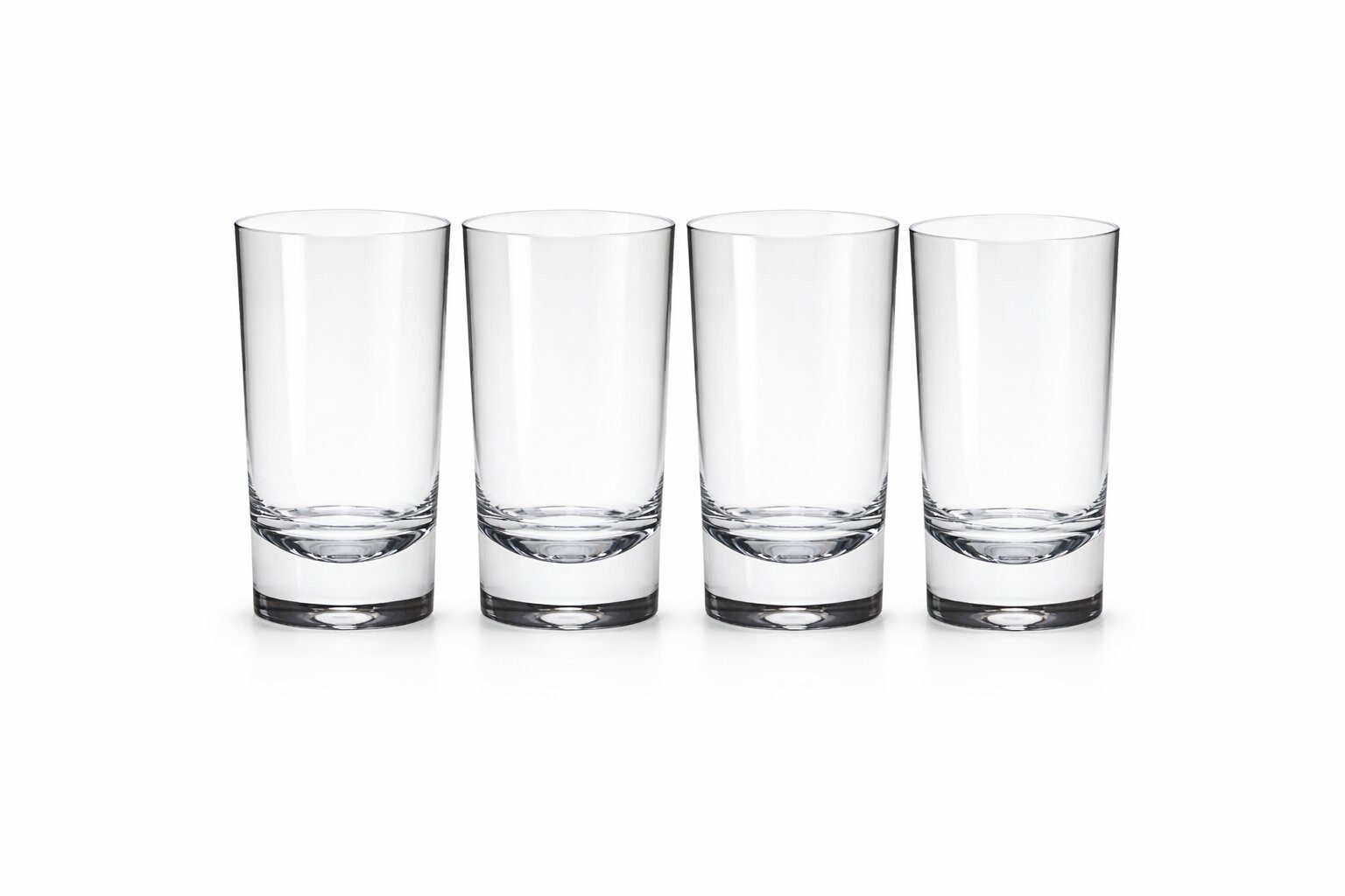 Mach1 Gläser-Set Acrylgläser 4er Set robuste Trinkgläser 290ml für Garten, Camping