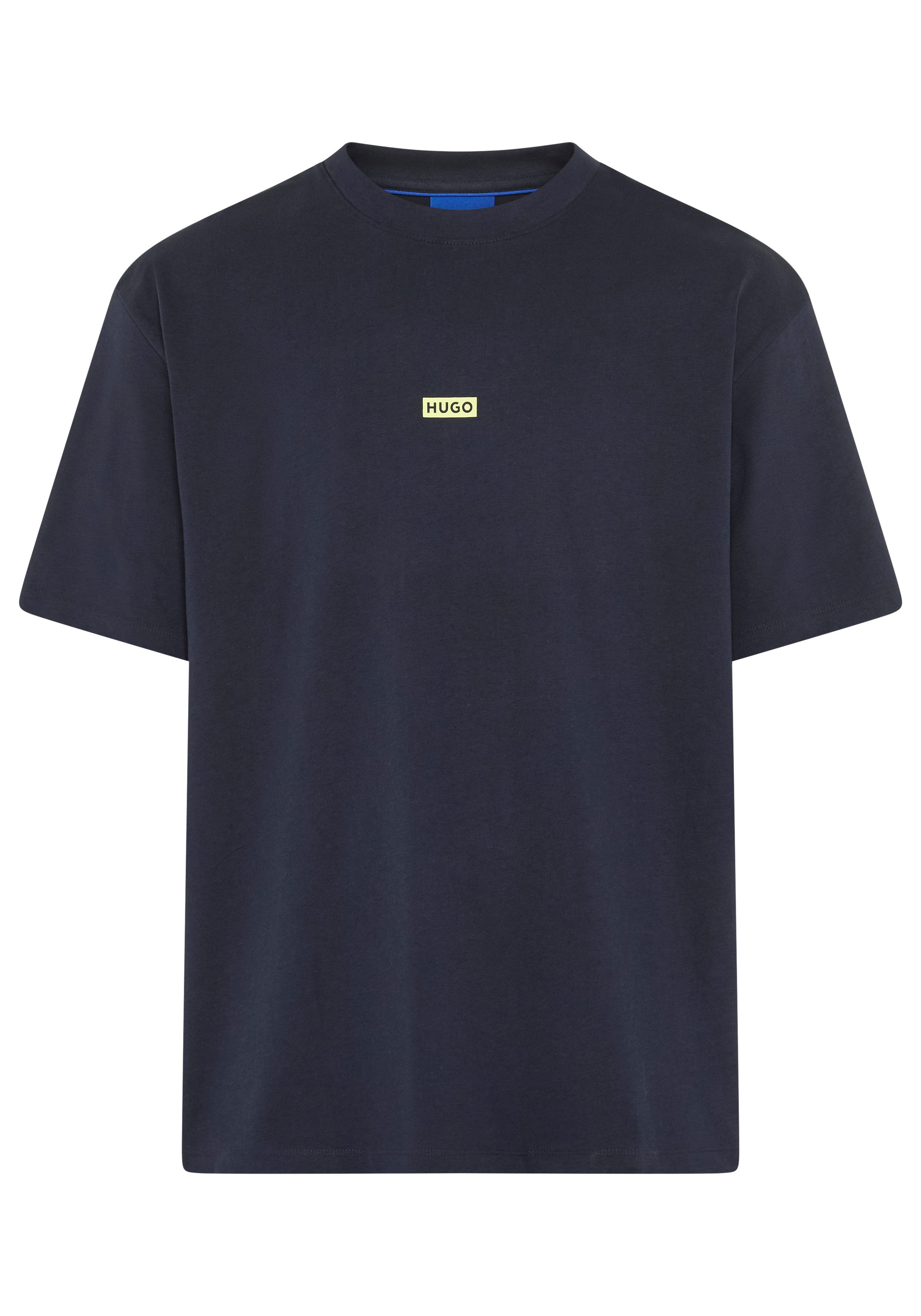 HUGO Blue T-Shirt Nalono mit Logodruck, Oversized Look mit Backprint günstig online kaufen