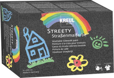 Kreul Bastelfilz Kreul Streety Straßenmalfarbe 6er Set 200 ml