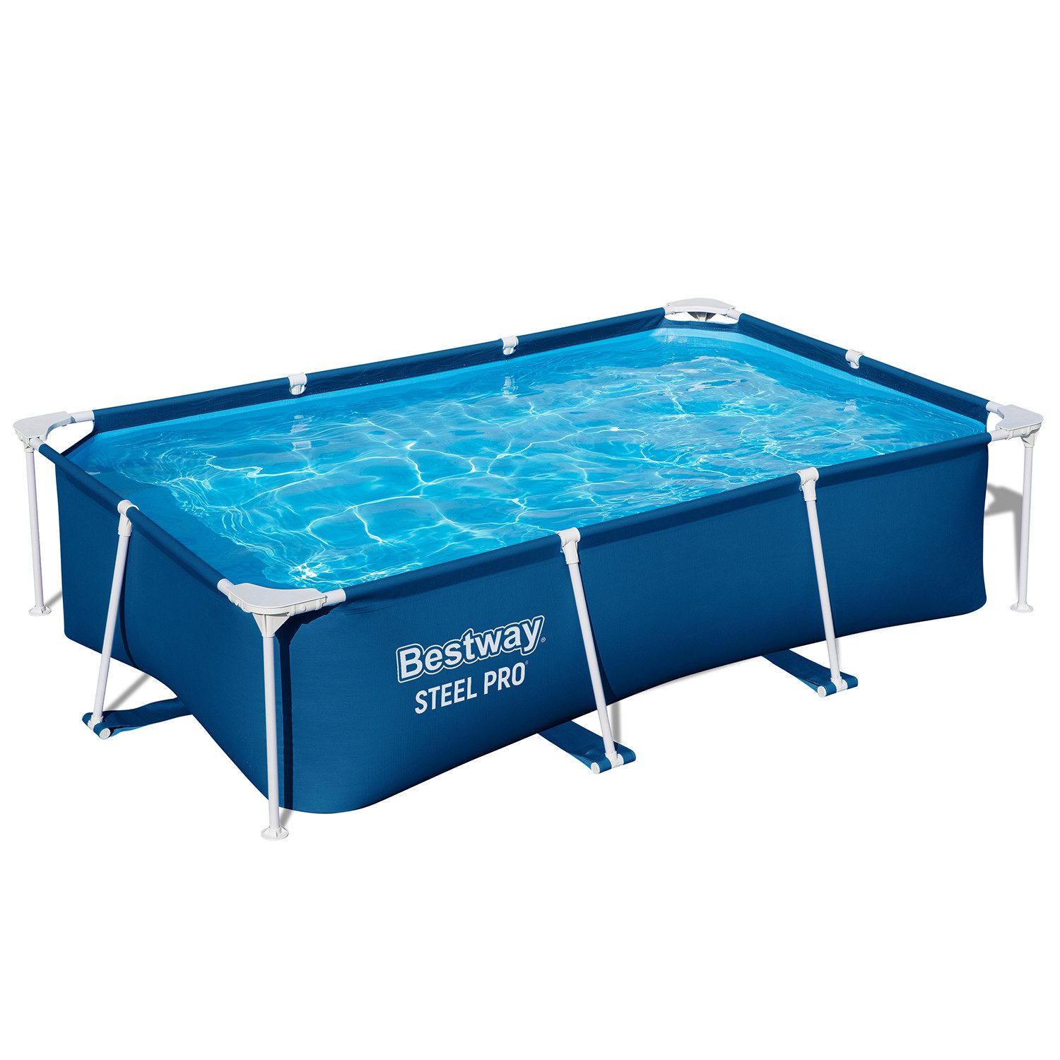 Bestway Framepool Steel Pro (Packung, ohne Zubehör), 259 x 170 x 61 cm