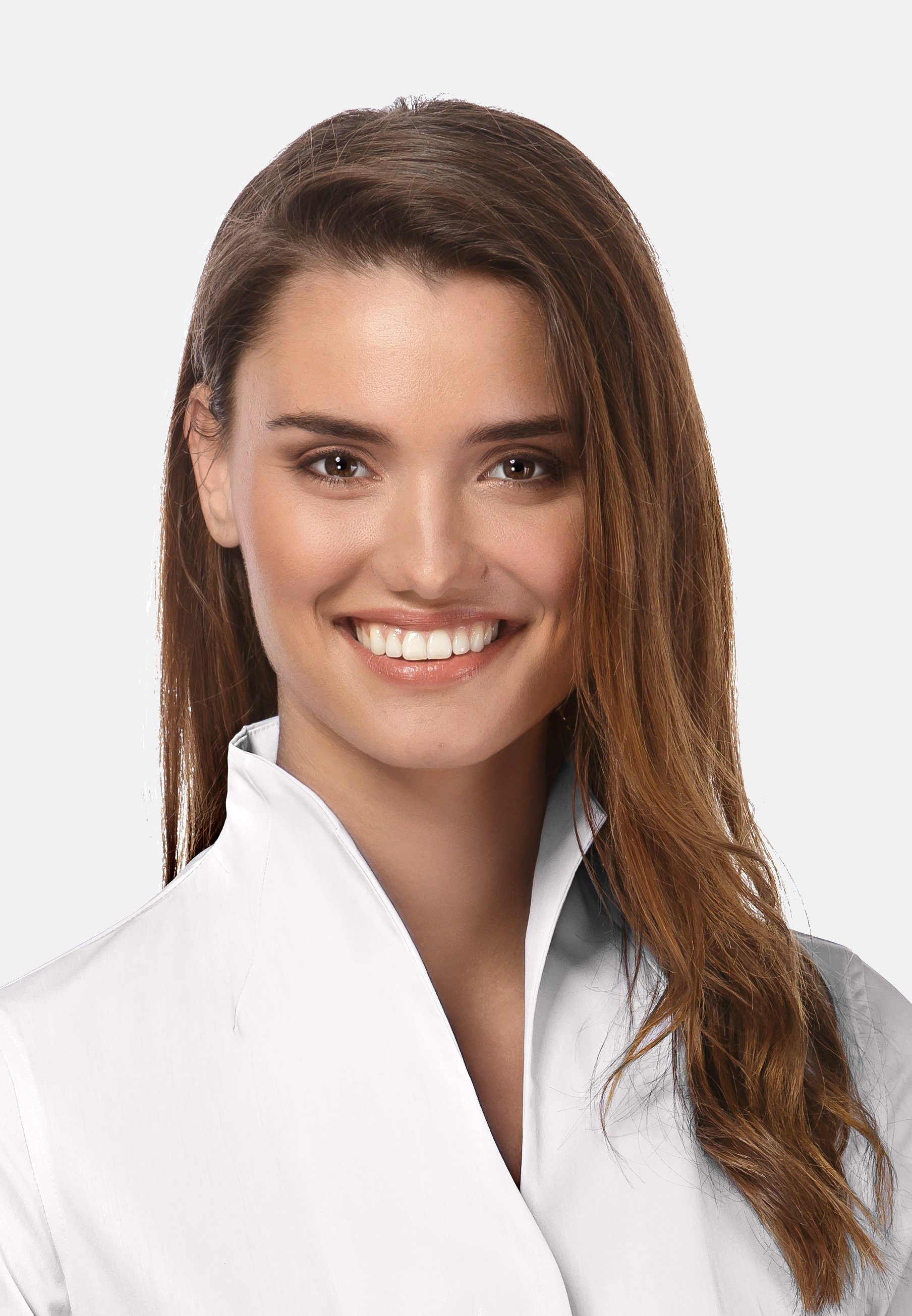 Vincenzo Boretti Klassische Bluse leicht tailliert Kelchkragen