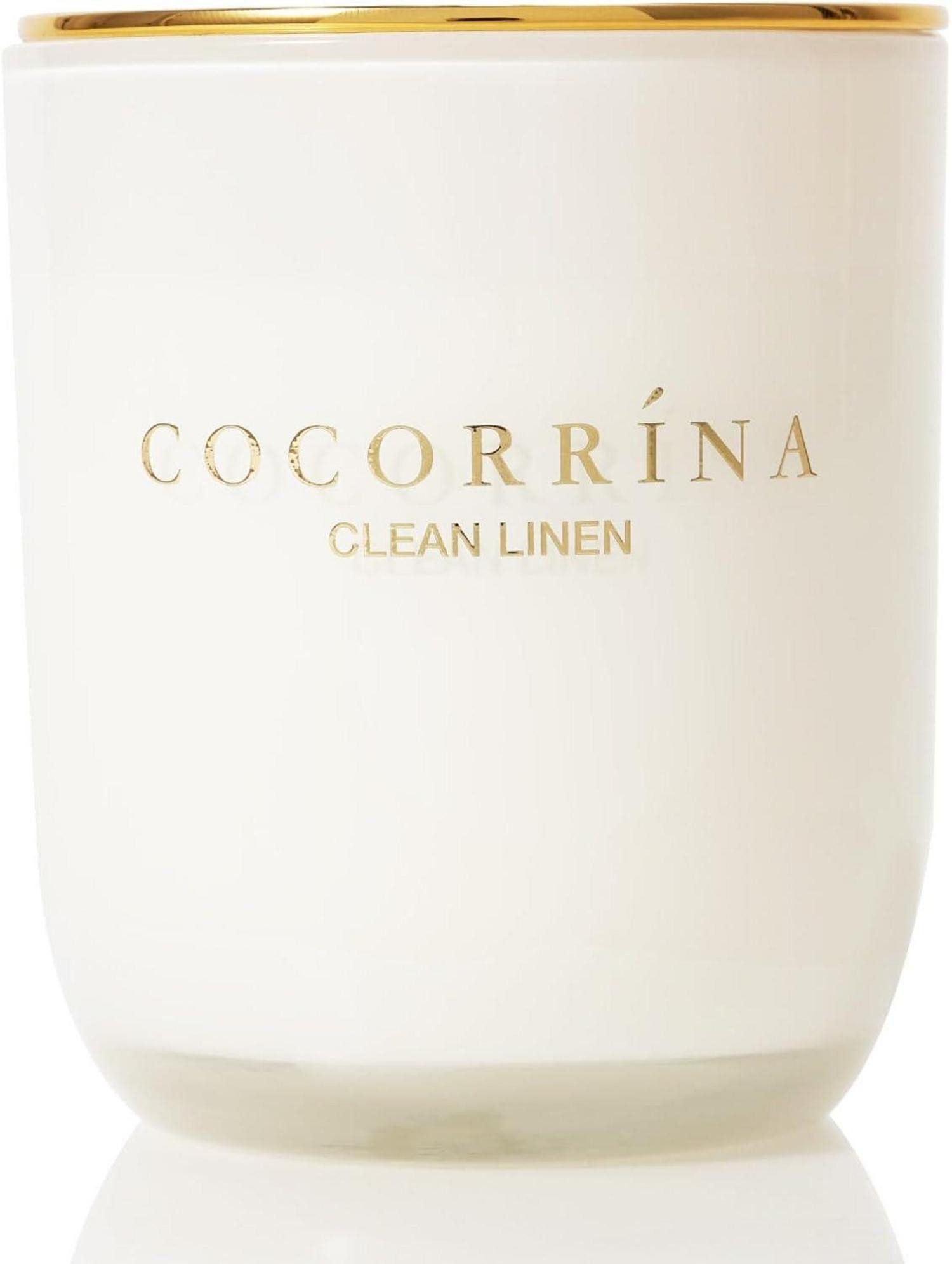 COCORRINA Duftkerze Duftkerze im Glas Saubere Leinen 180g Weihnachtsgeschenk Meditation
