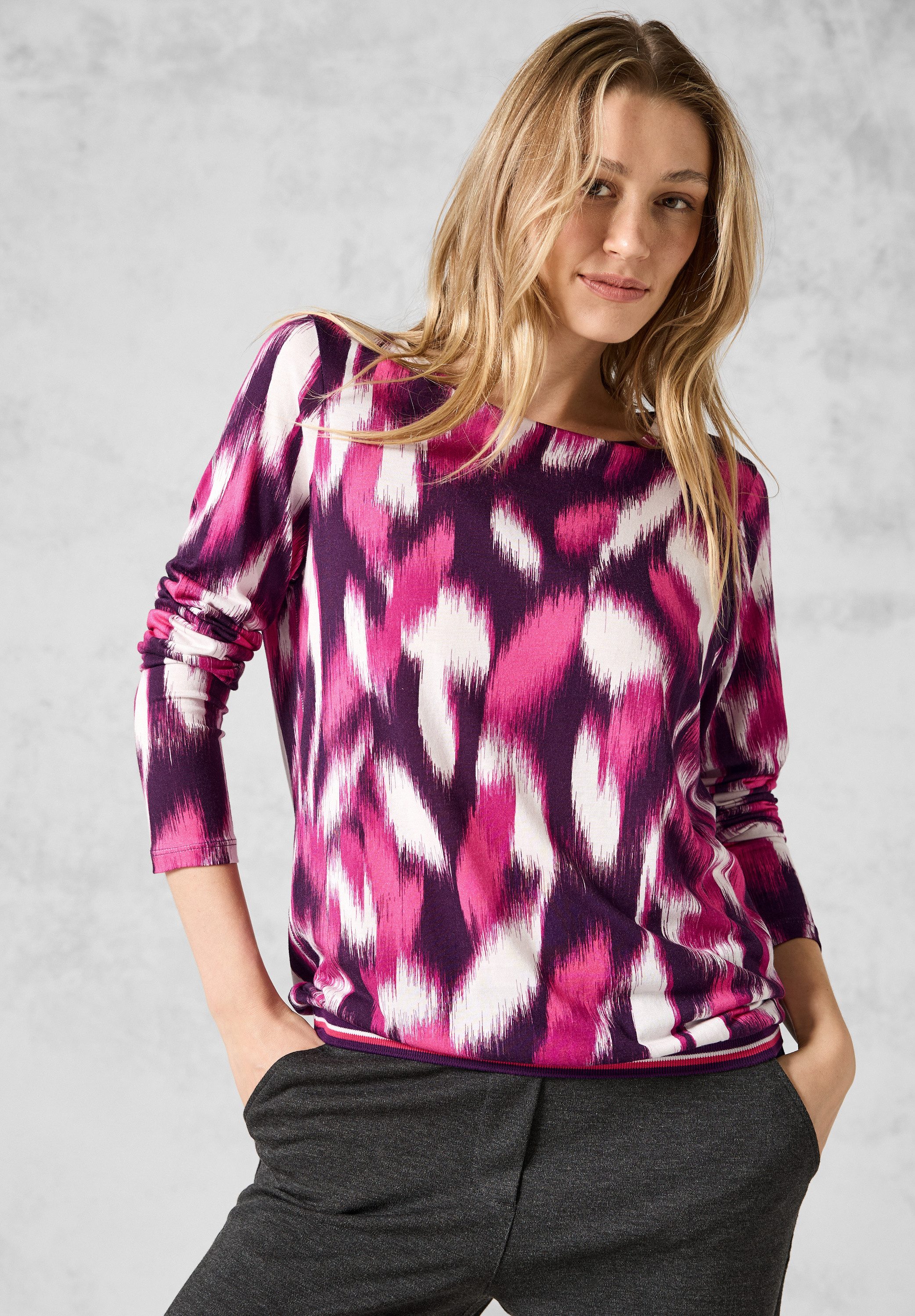 Cecil Langarmshirt mit U-Boot-Ausschnitt günstig online kaufen