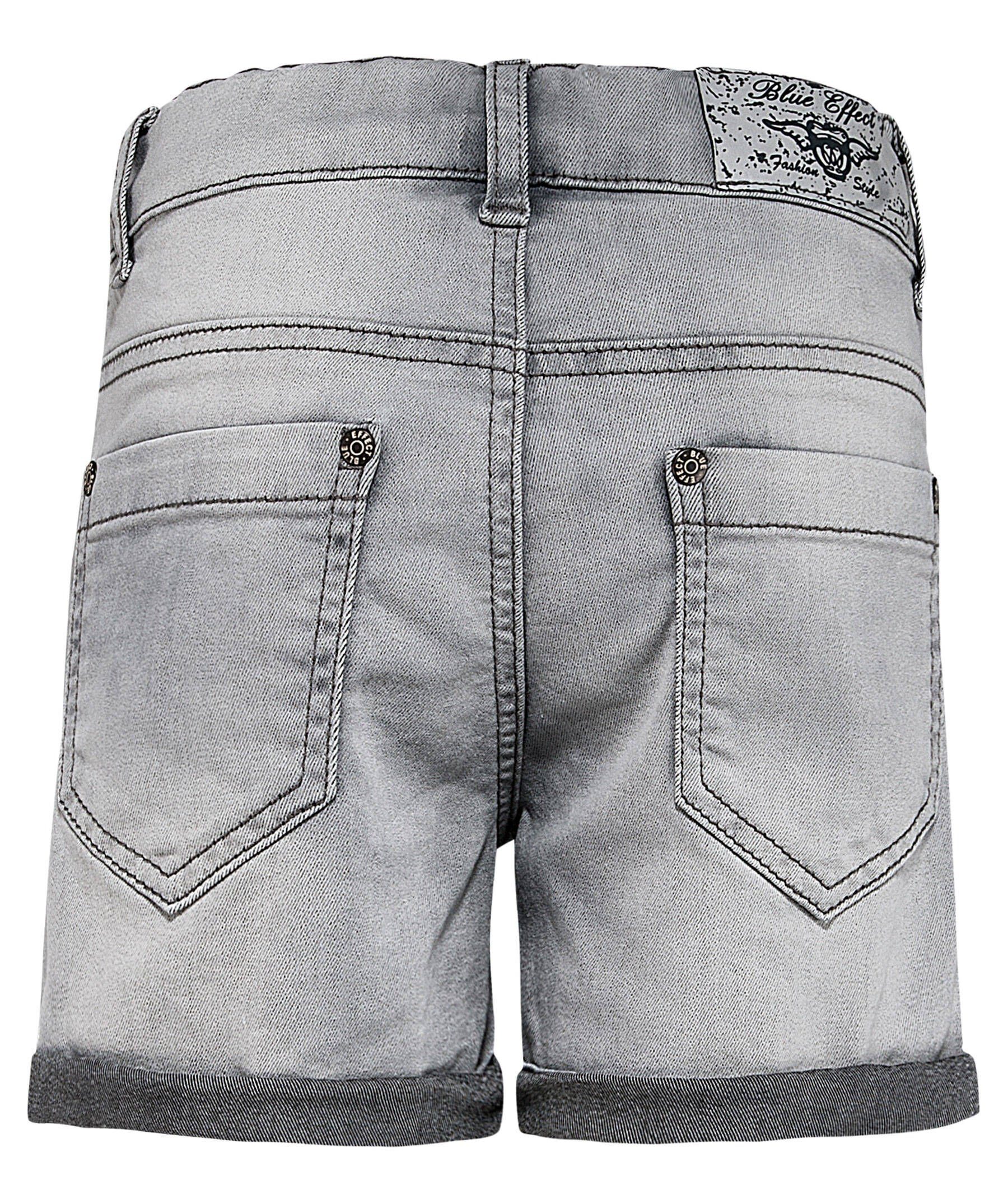 BLUE EFFECT (13) Shorts (1-tlg) Mädchen Jeansshorts grau