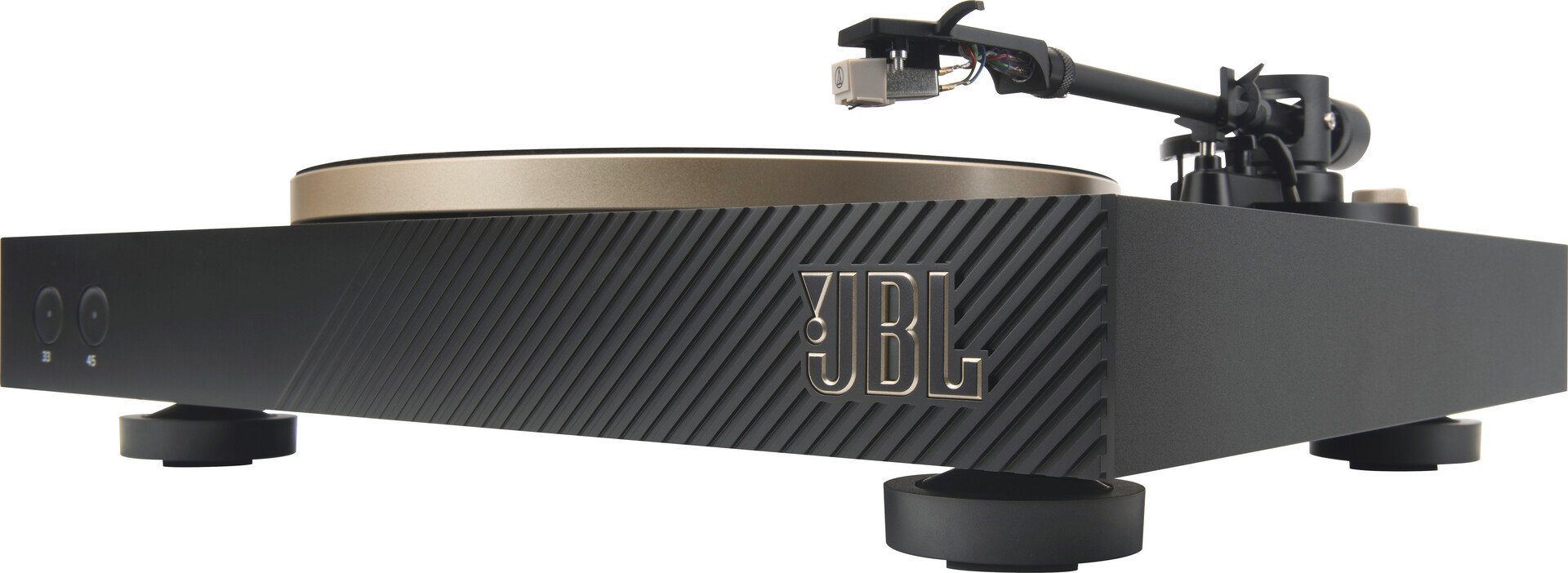 HD) Bluetooth Gold JBL mit Turntable Bluetooth Spinner aptX Bluetooth, Plattenspieler (Riemenantrieb, 5.2