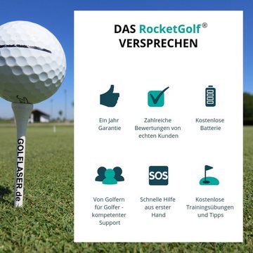 RocketGolf Birdie 1300 Pro SLOPE Golf-GPS-Gerät (Golflaser, 1300m Reichweite, FlagFinder, Wasserfest, RangeFinder)
