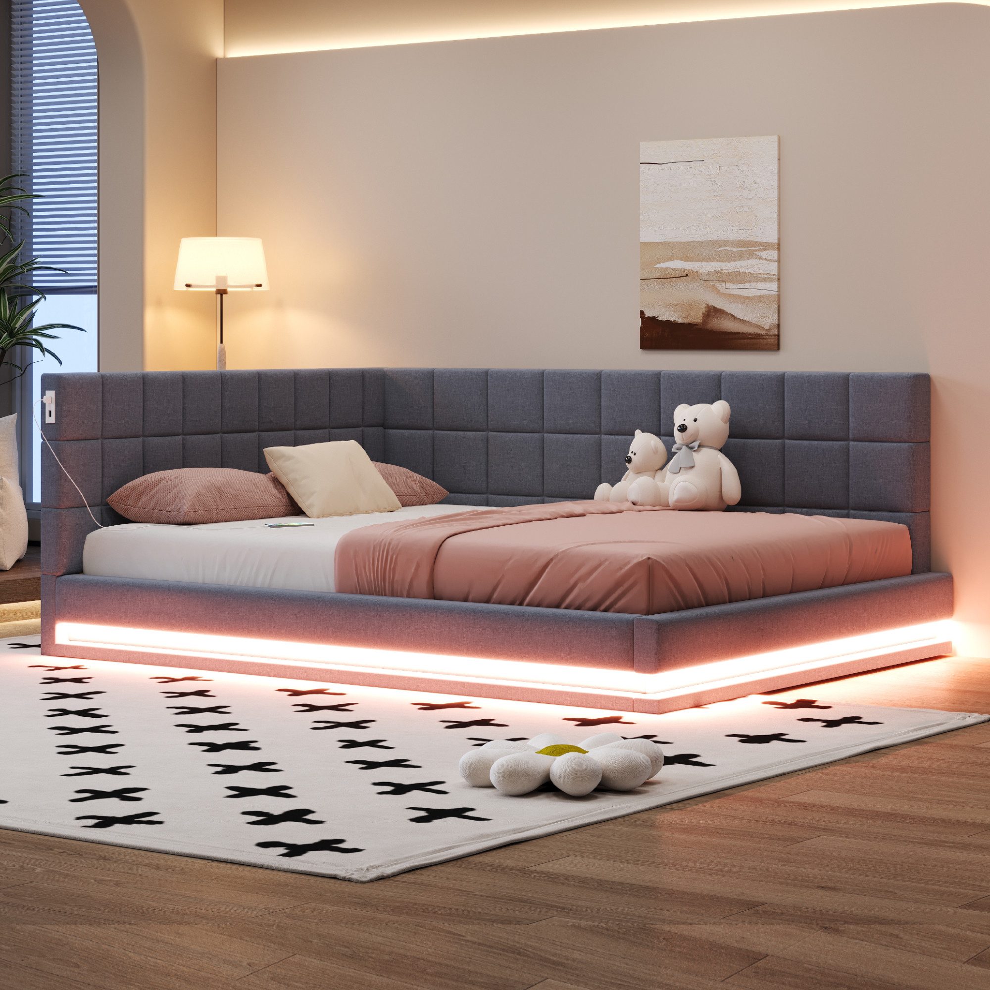 Merax Daybett mit LED und USB-Steckdose günstig online kaufen