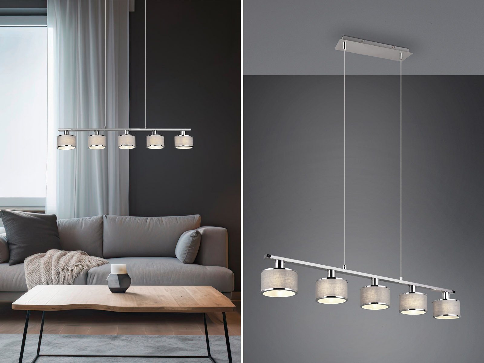 TRIO Leuchten LED Pendelleuchte, Dimmfunktion, LED günstig online kaufen