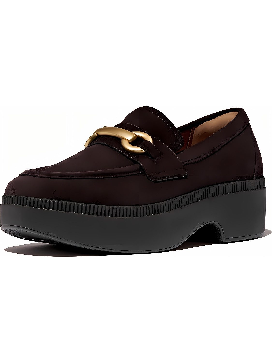 F-Luma Chunky-Snaffle Suede Demi-Wedge Loafers Sneaker
