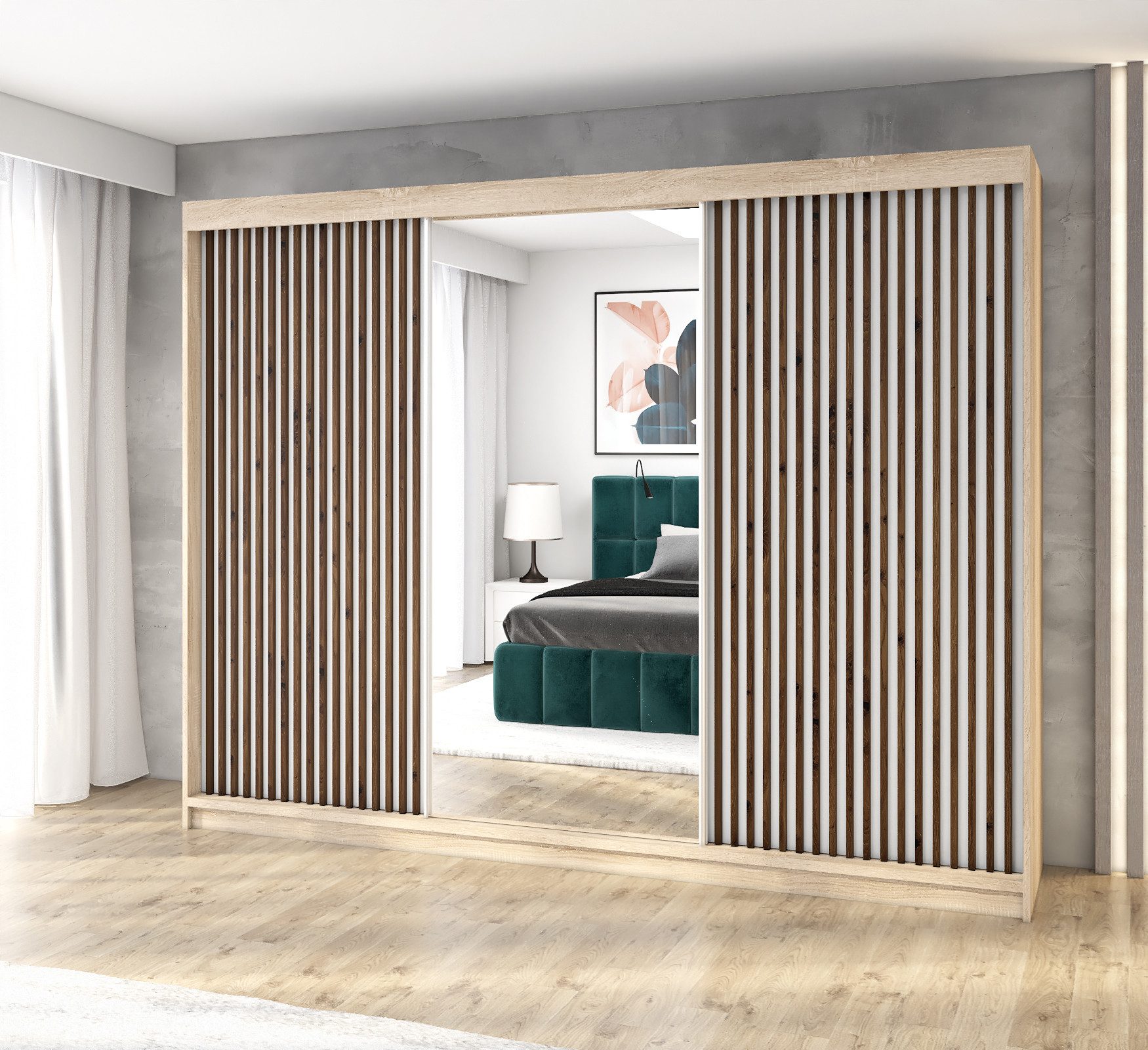 A&J MöbelLand GmbH Schwebetürenschrank FARA 200 günstig online kaufen