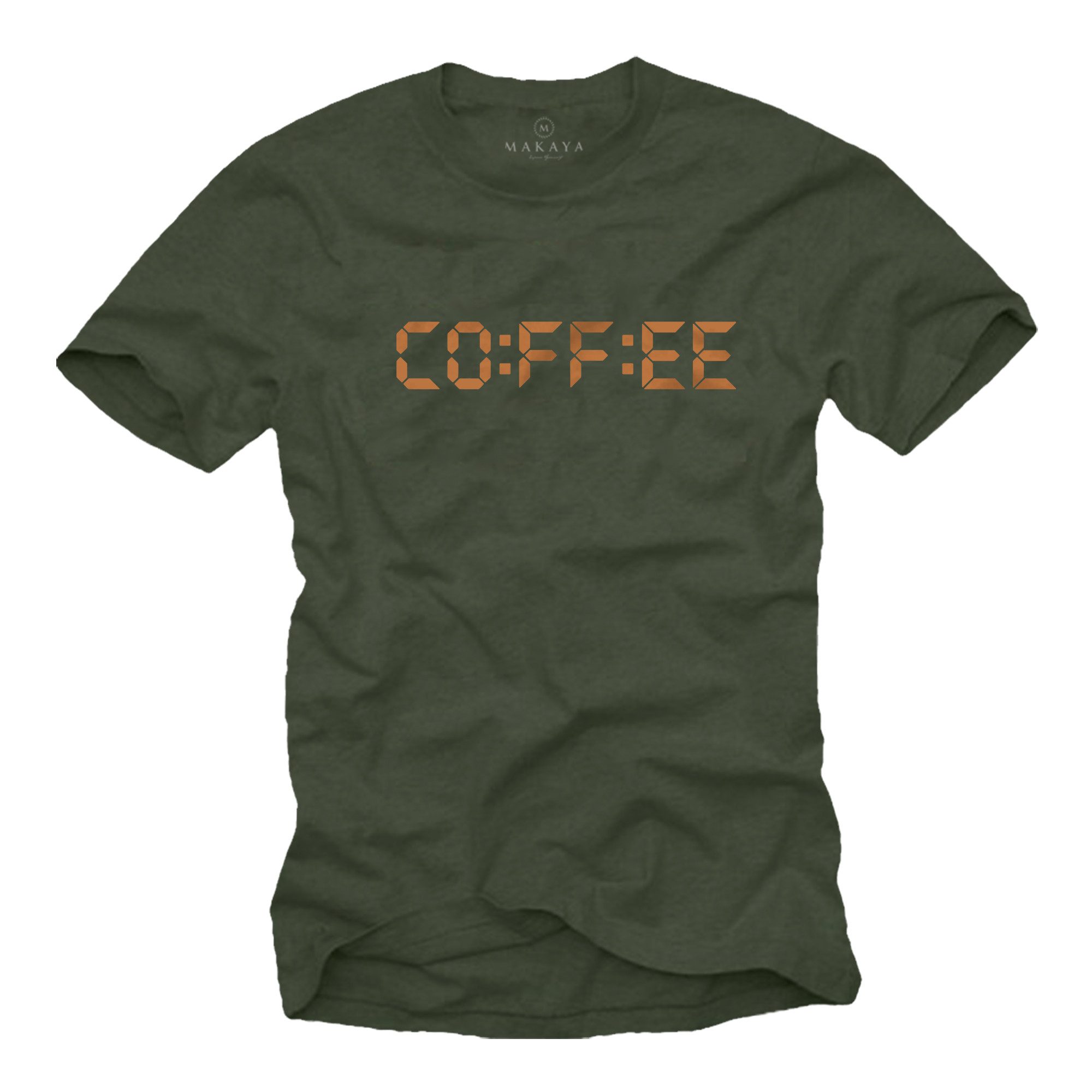T-Shirt Lustiges Herrenshirt mit Kaffee-Spruch – Coffee Printshirt