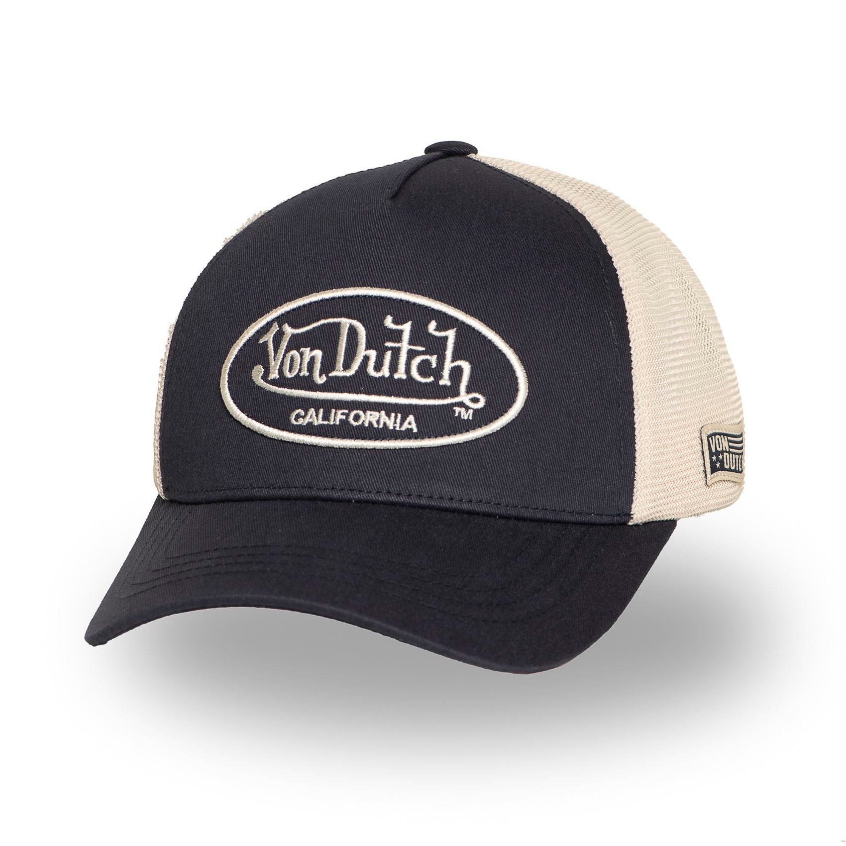 Von Dutch Trucker Cap Von Dutch Originals Trucker Cap - CALIFORNIA Twill Embroidery (Basecap, Meshcap, Trucker Kappe)