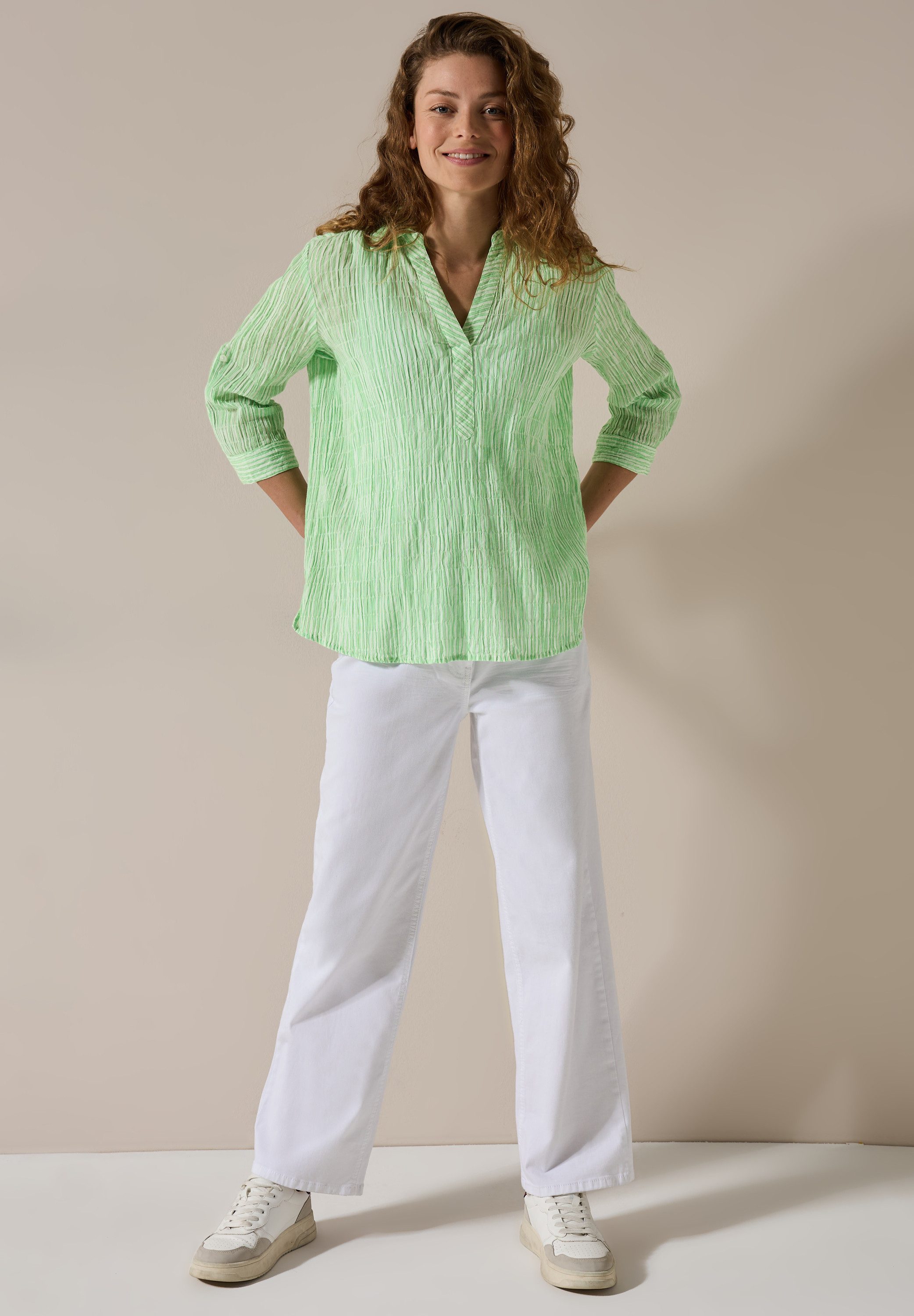 CECIL Shirtbluse aus Baumwolle mit Stretchanteil