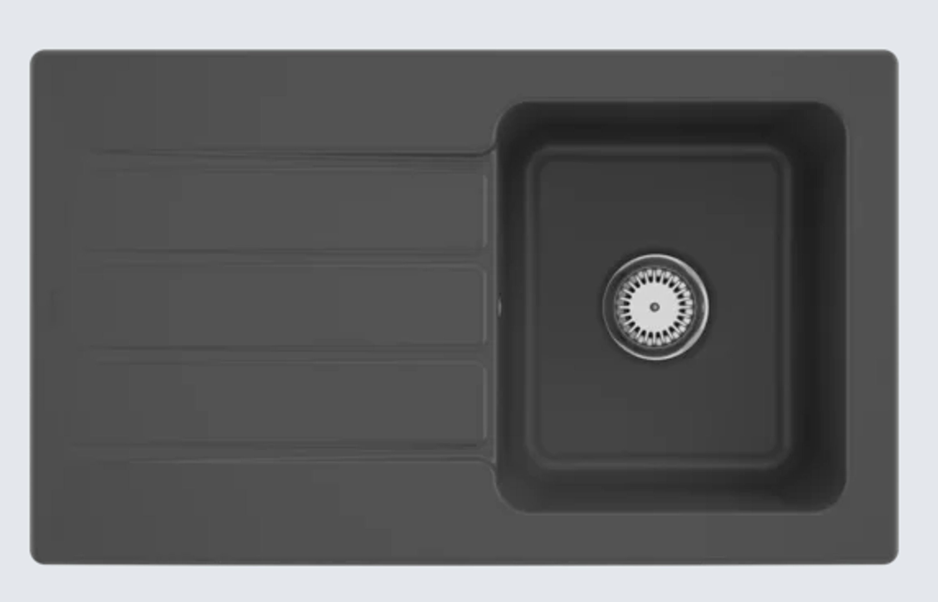 Villeroy & Boch Küchenspüle 3350 01 i4, Rechteckig, 86/22 cm, Architectura 50, Graphite