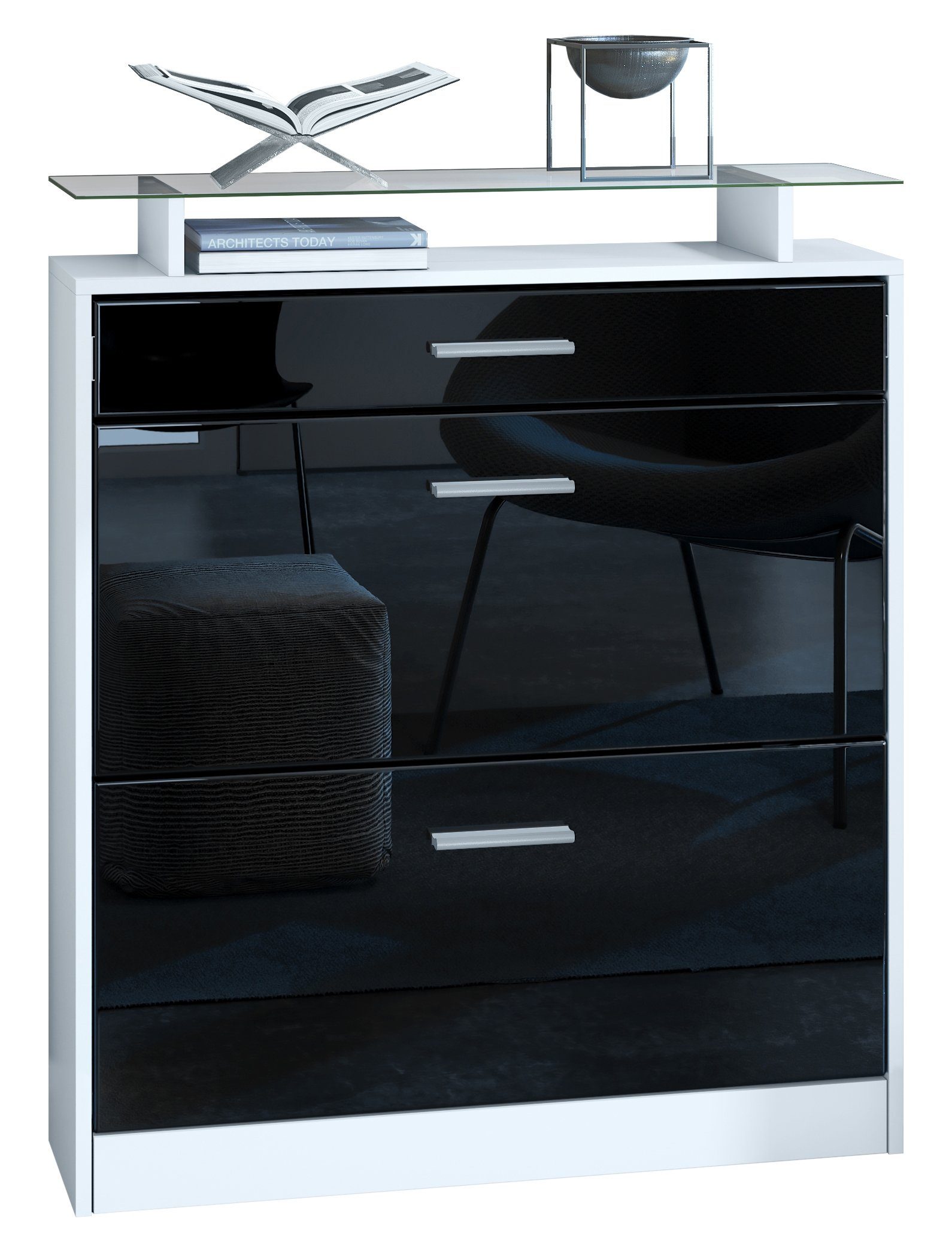 Vladon Schuhschrank Loret (hängender Schuhkipper für 16 Paar Schuhe, mit 2 günstig online kaufen