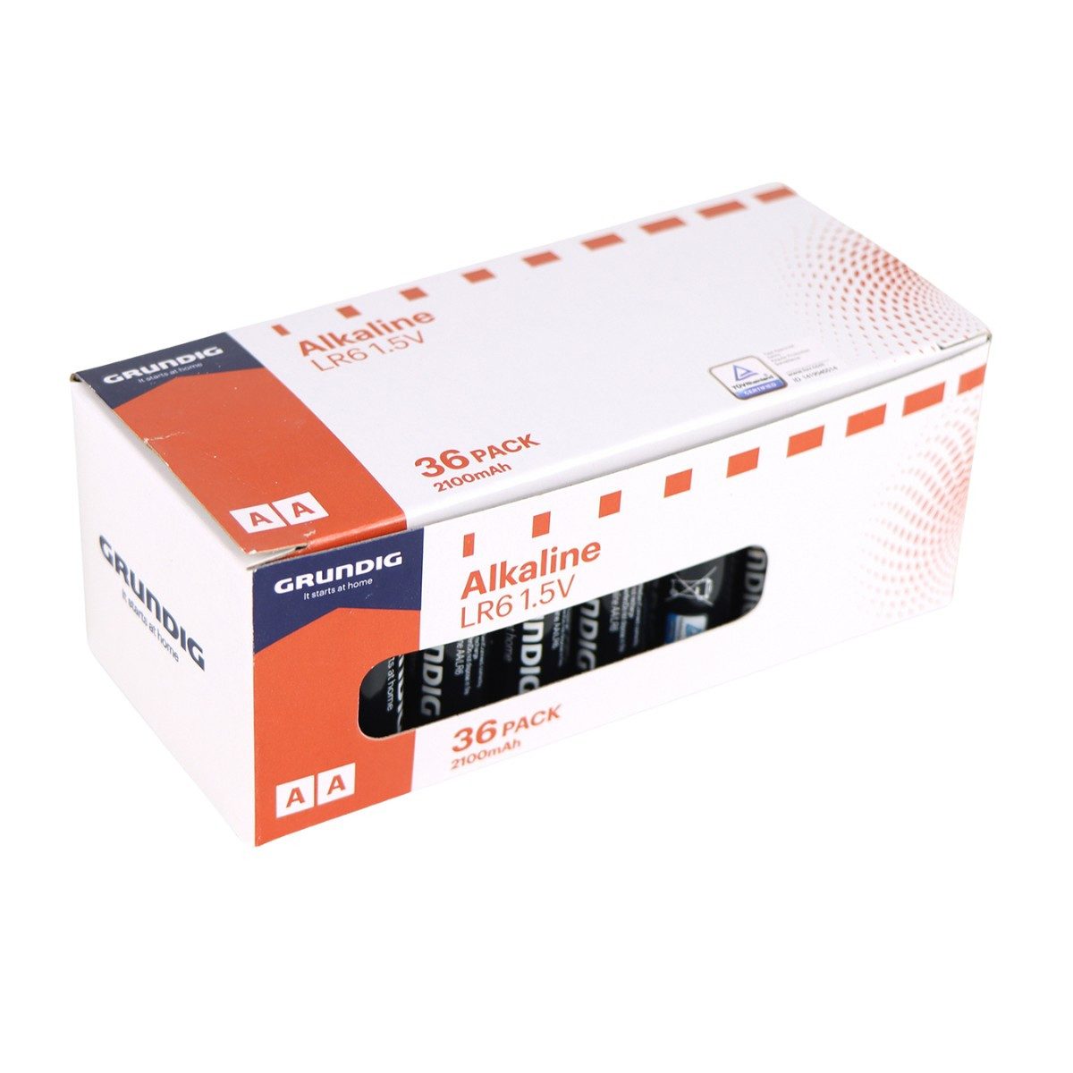 Grundig Grundig AA Alkaline Batterien 1,5V 36 Stück Batterie
