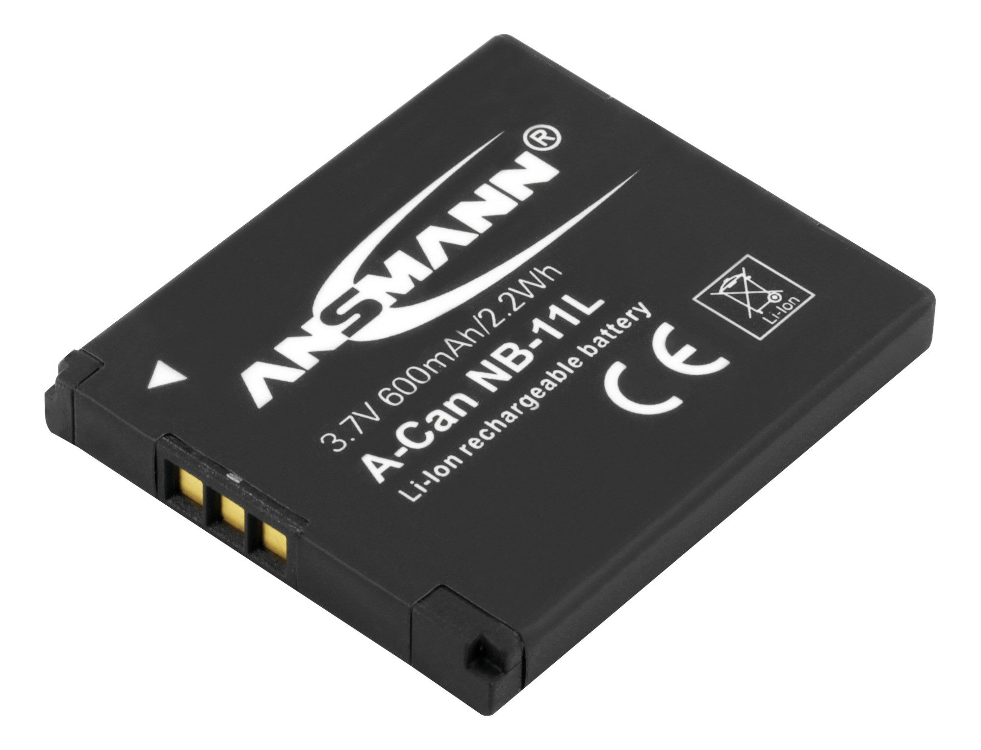 ANSMANN AG Li-Ion Akku A-Can NB 11 L 3,7V Typ 600 mAh, leistungsstark Akku 600 mAh (3.7 V)