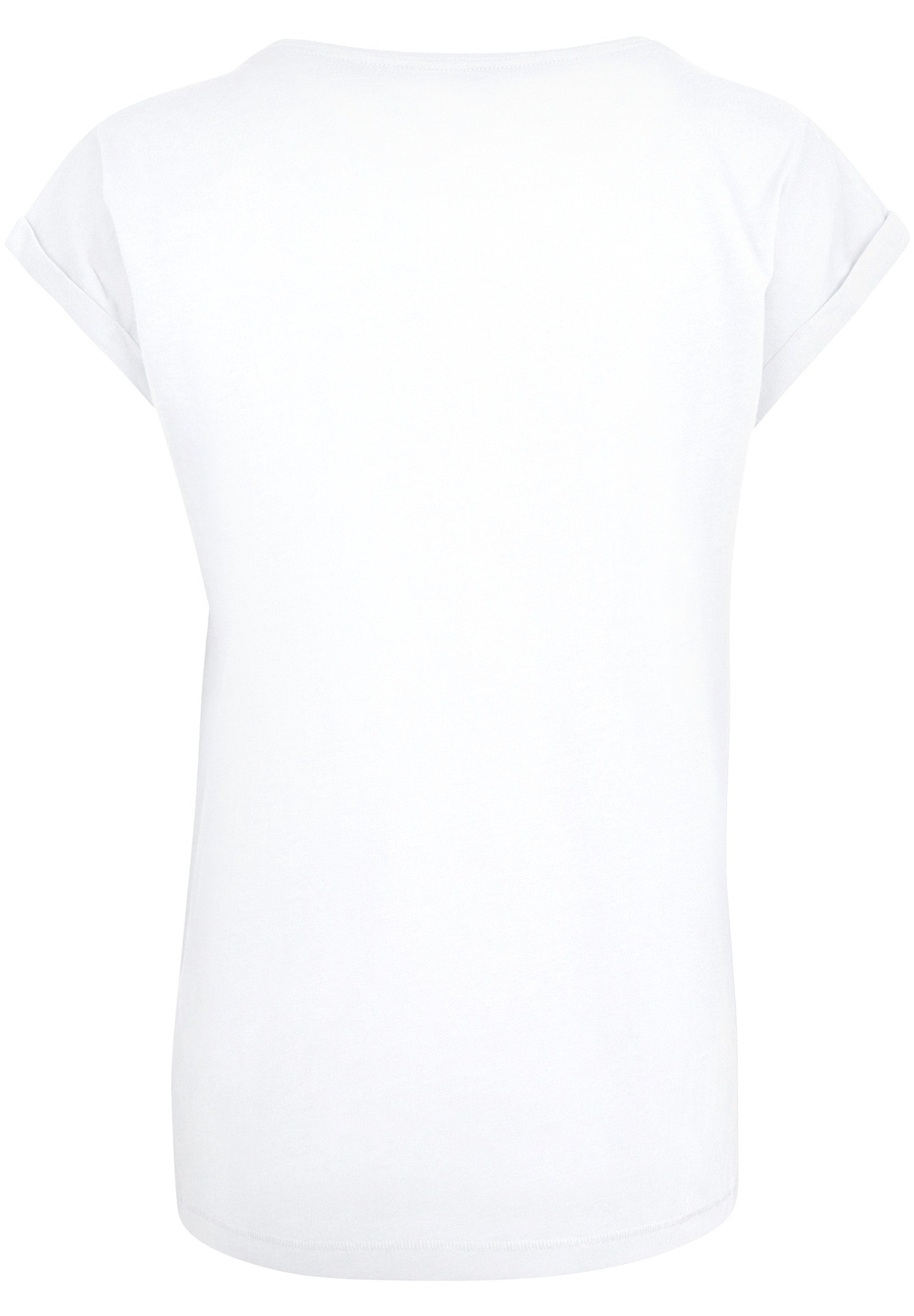 F4NT4STIC T-Shirt NASA Modern Logo White Damen,Premium Merch,Regular-Fit,Kurze  Ärmel,Bedruckt