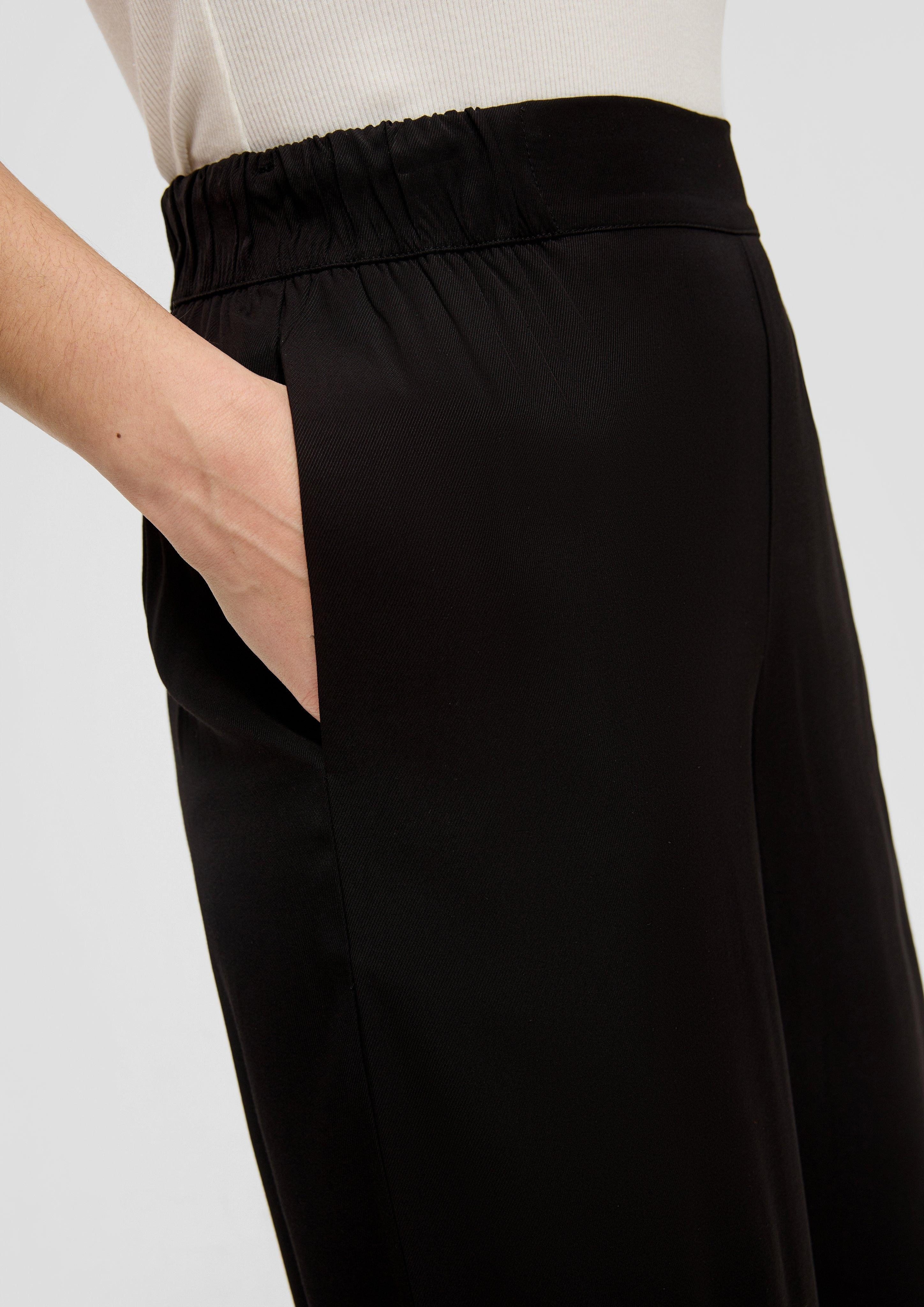 s.Oliver BLACK LABEL Stoffhose Wide Leg-Hose günstig online kaufen