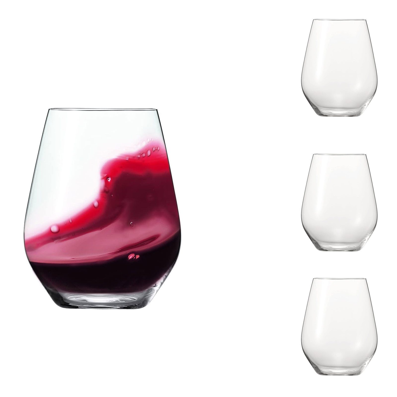 SPIEGELAU Glas Authentis Casual, 4-tlg., Kristallglas