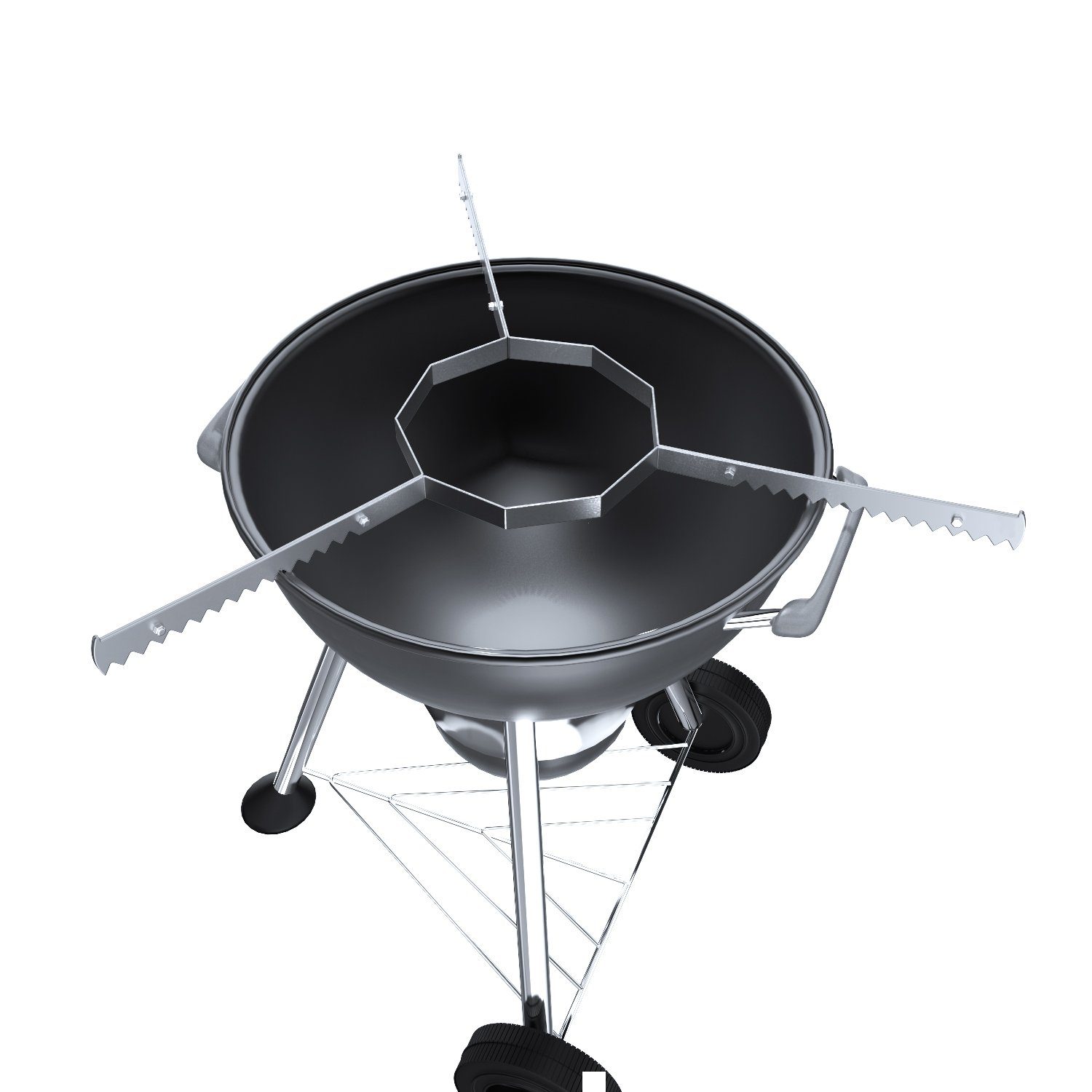 tuning-art Grillplatte AL01-80 Auflageleiste Abstandshalter Auflageeisen für 80er Grillring