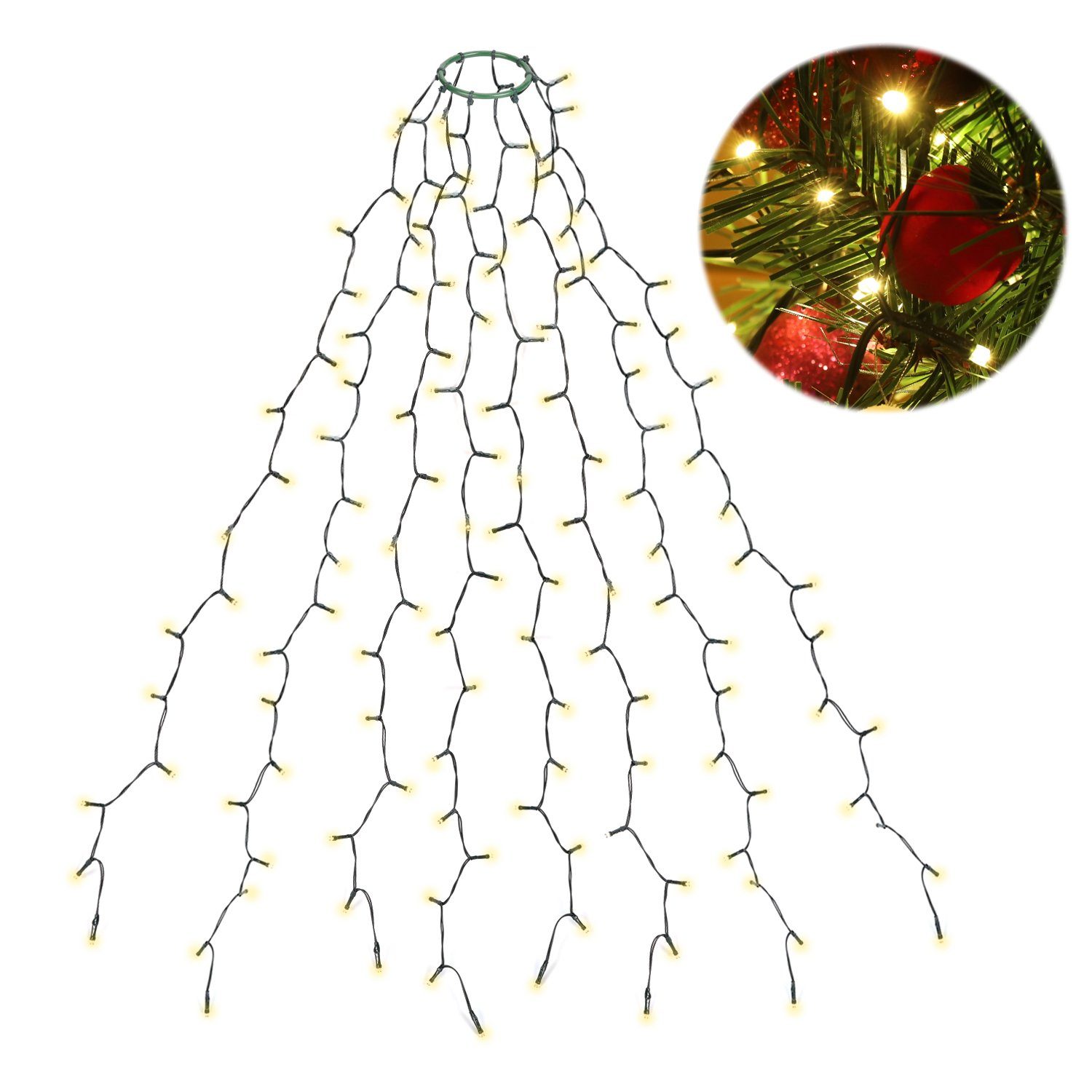 Salcar LED-Lichterkette 3m Lichterketten Weihnachts Weihnachtsbaum günstig online kaufen