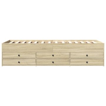 vidaXL Bett Tagesbett mit Schubladen Sonoma-Eiche 90x200 cm Holzwerkstoff