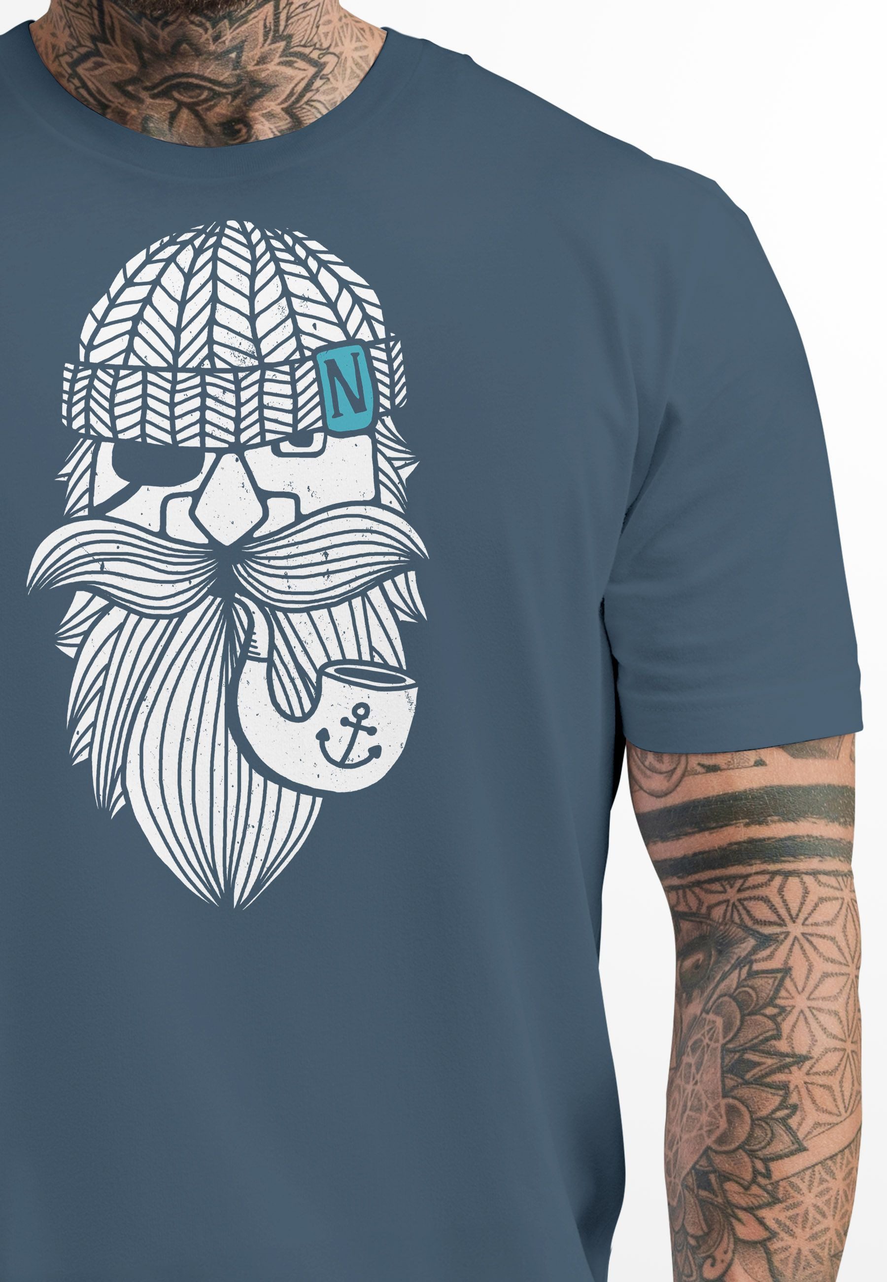 Neverless Print-Shirt Herren T-Shirt Printshirt Seemann günstig online kaufen