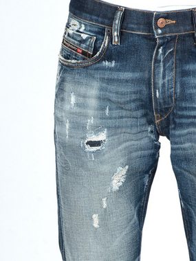 Diesel Slim-fit-Jeans Destroyed Stretch Hose - D-Strukt 084AD - W32 L32