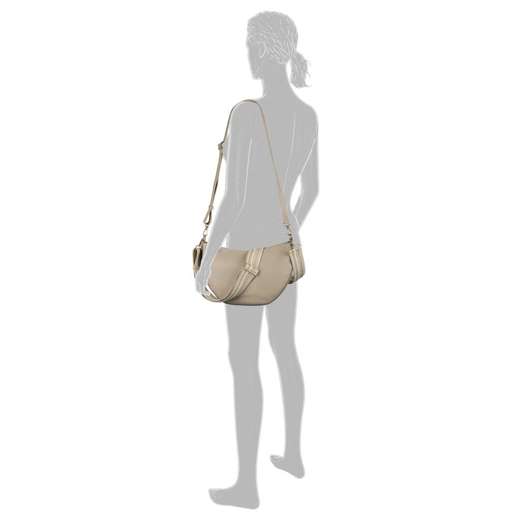 Gabor Umhängetasche Linda Summer (Set, 2-tlg., 2 Schultergurte: 1 Gewebeband, 1 aus hochwertigem Kunstleder), Schultertasche mit dezentem Logo und extrabreitem Schultergurt