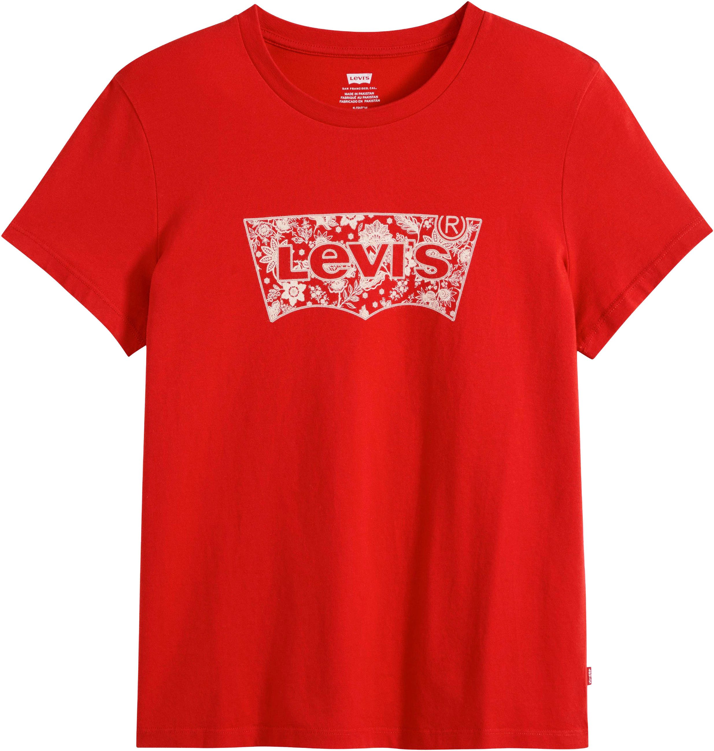 FLORAL BANDANA BW TRUE RED