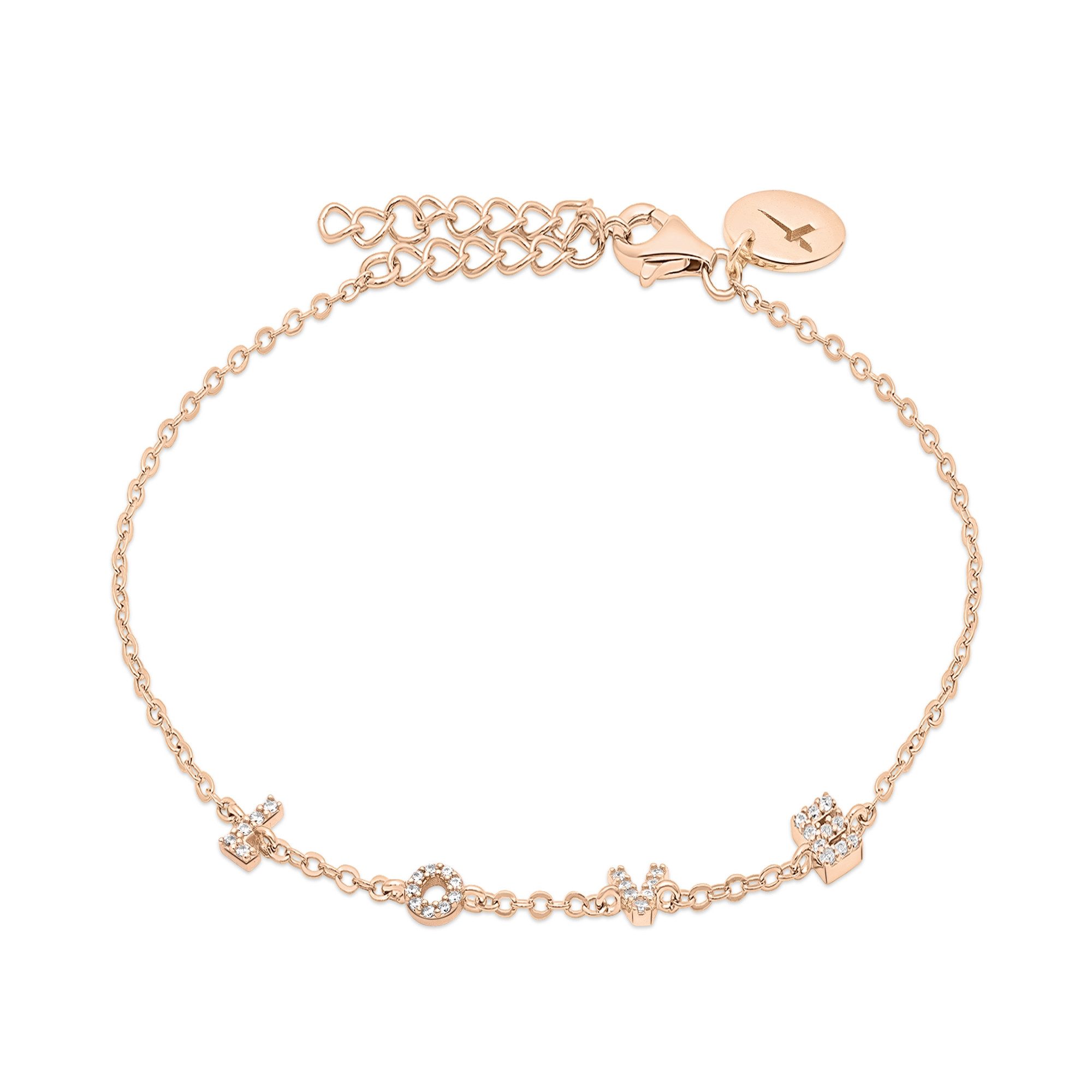 Silberarmband Schmuck Geschenk Silber 925 Armkette Love Letters