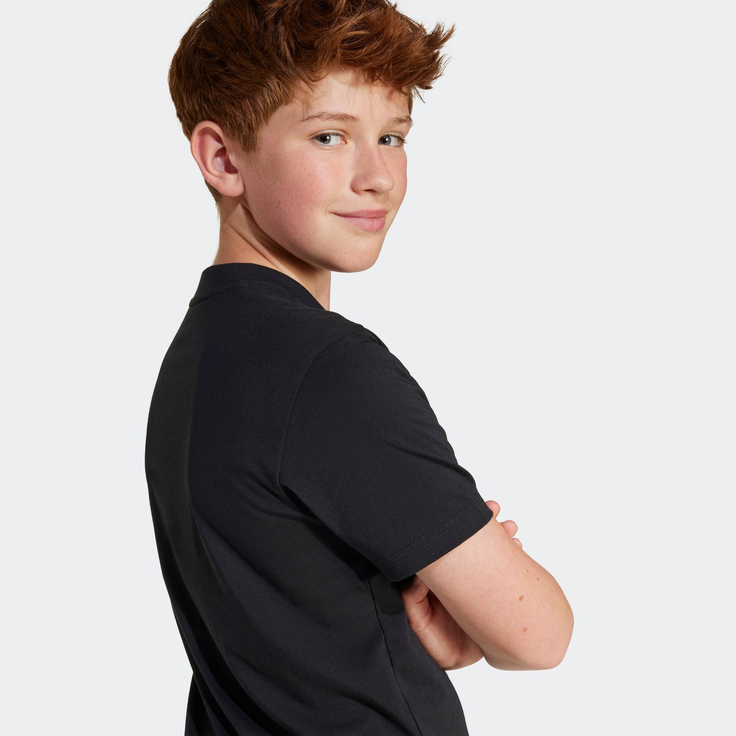 adidas Sportswear T-Shirt J BL TEE 160 für Kinder und Teens, mit Rundhalsausschnitt, aus 100 % Baumwolle