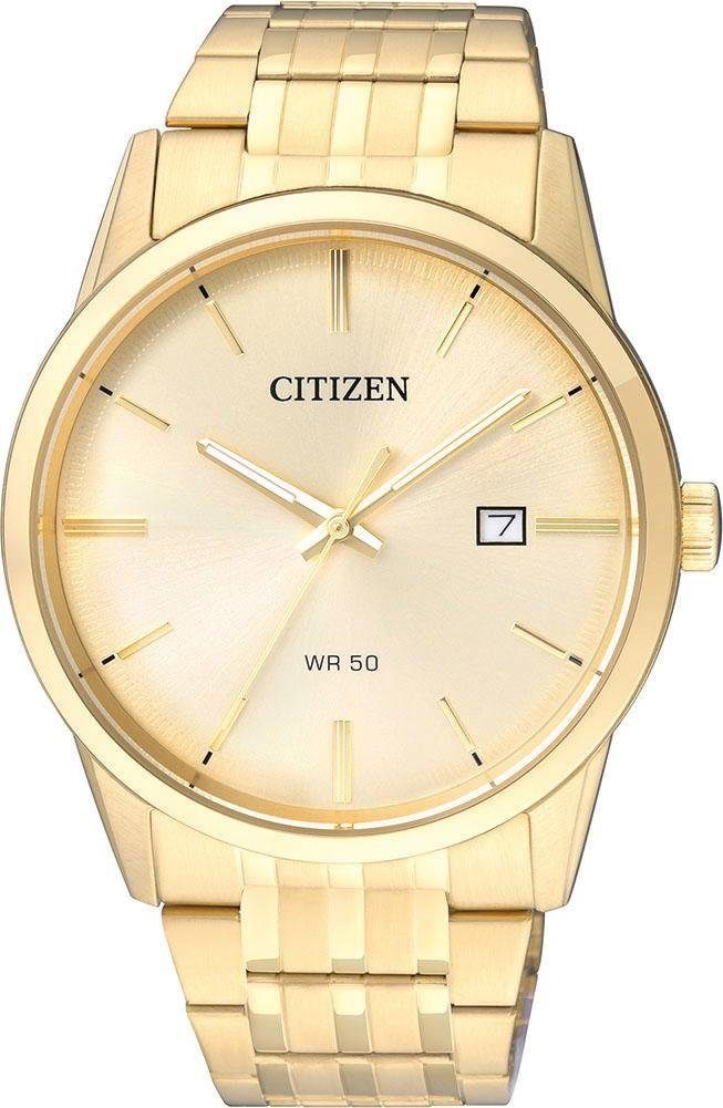 Citizen Quarzuhr BI5002-57P, Armbanduhr, Herrenuhr, Damenuhr, Edelstahlarmband, Datum